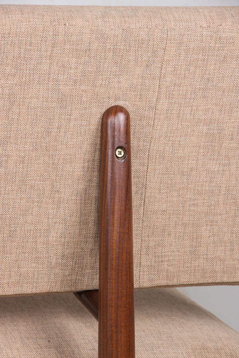 Divano a 3 posti, Daybed, teak danese e tessuto 1960. in vendita 8