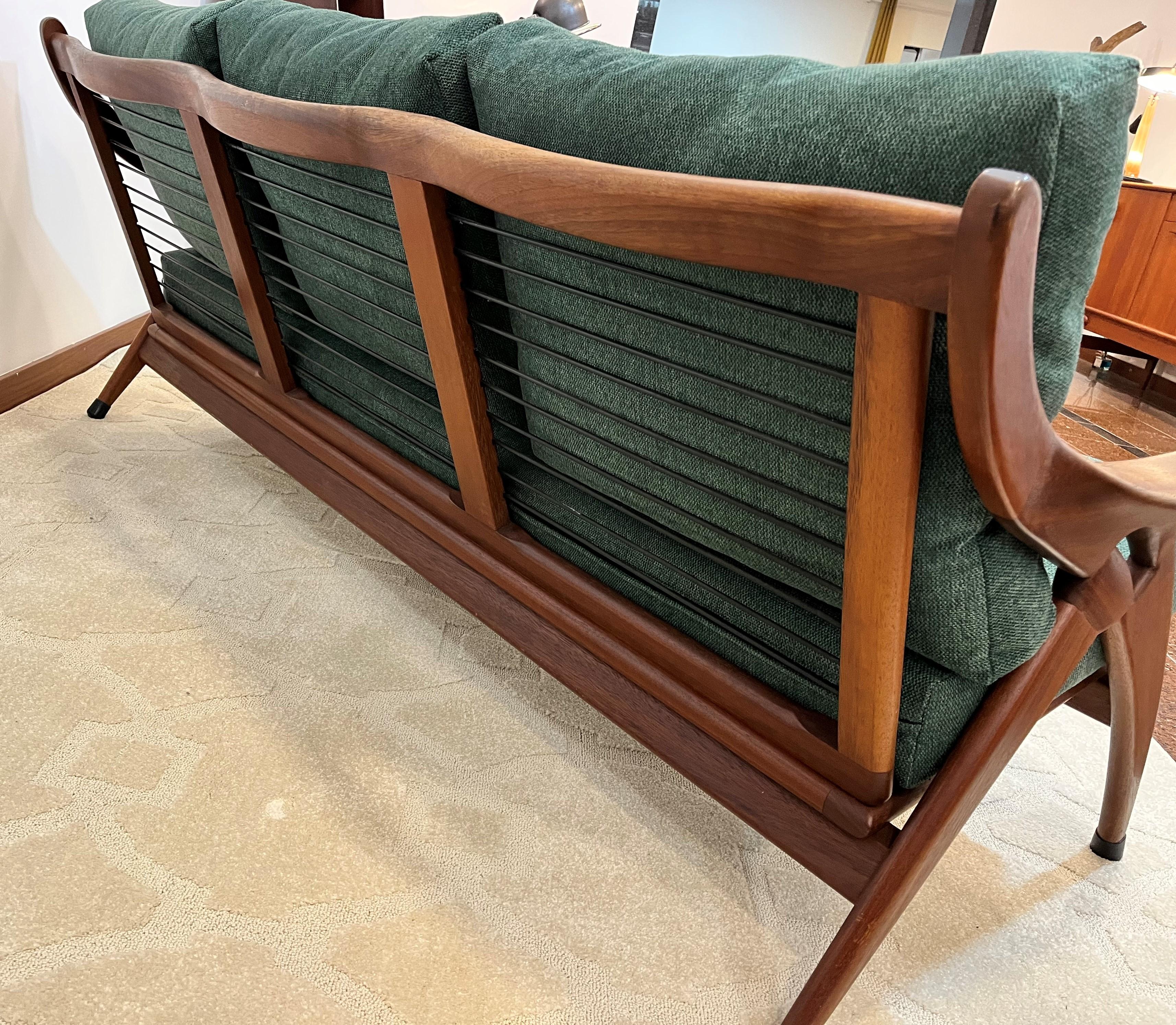 Metal 3 Seater Sofa, « De Knoop », De Ster Gelderland, Netherlands, 1960s For Sale