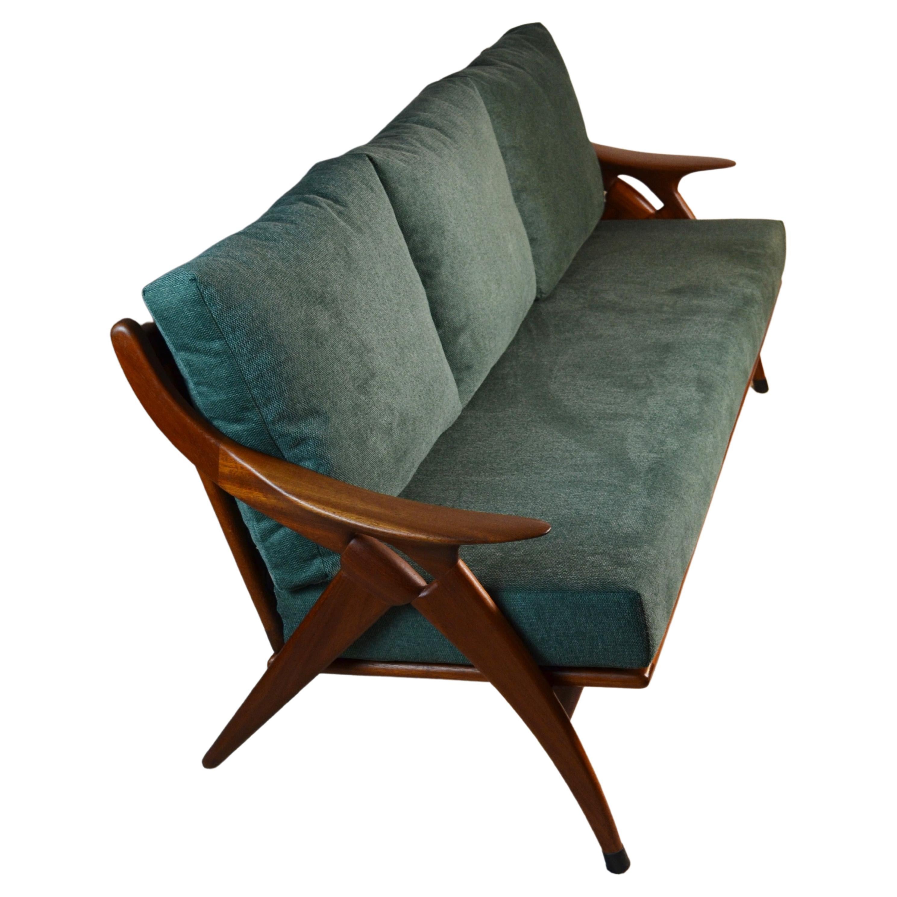 3 Seater Sofa, « De Knoop », De Ster Gelderland, Netherlands, 1960s For Sale