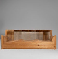 Sofá de 3 plazas de la serie "Mobili nella Valle" de Mario Ceroli para Poltronov