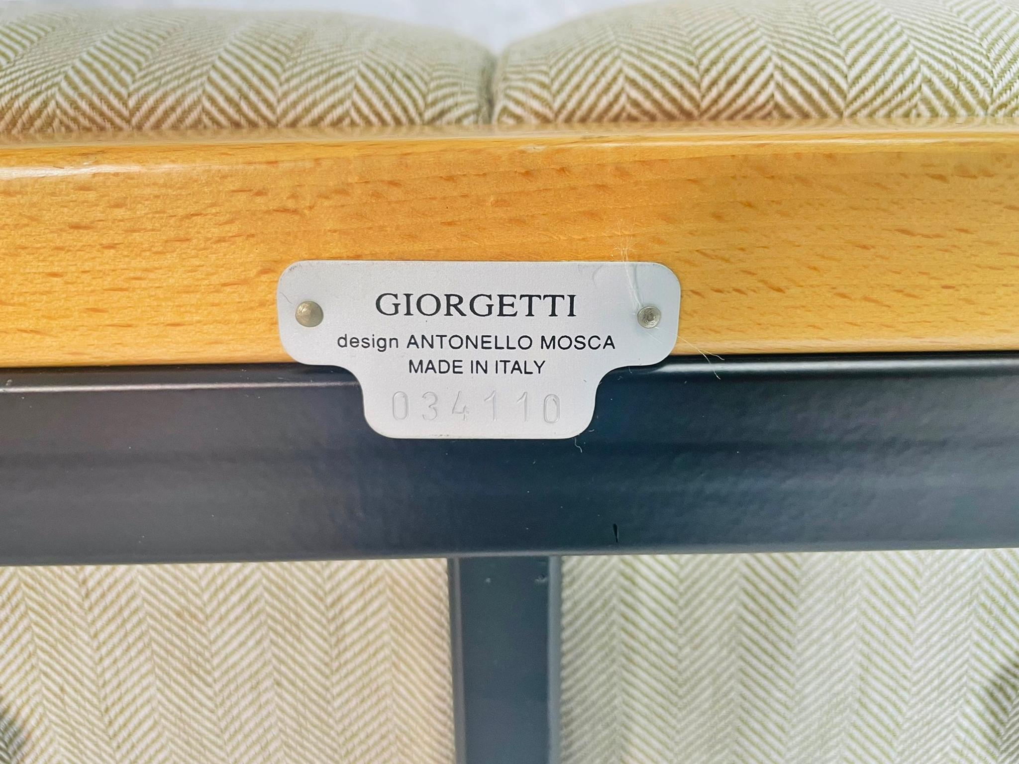 3 Seater Sofa made in Italy by Antonello Mosca for Giorgetti, Italian Modern en vente 11