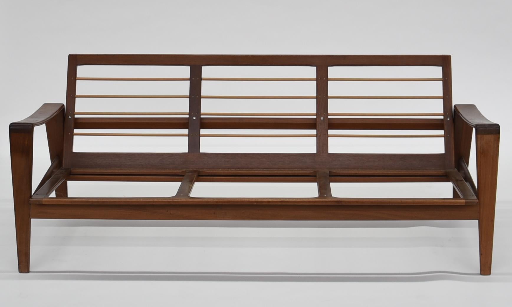 Wood 3-Seat Sofa Model 35 by Arne Wahl Iversen for Komfort, 1950-1960