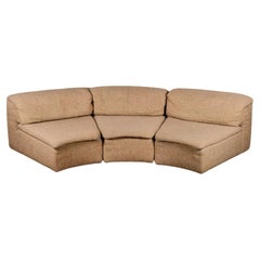 3-seats rounded sectional sofa by Roche Bobois, 1980s