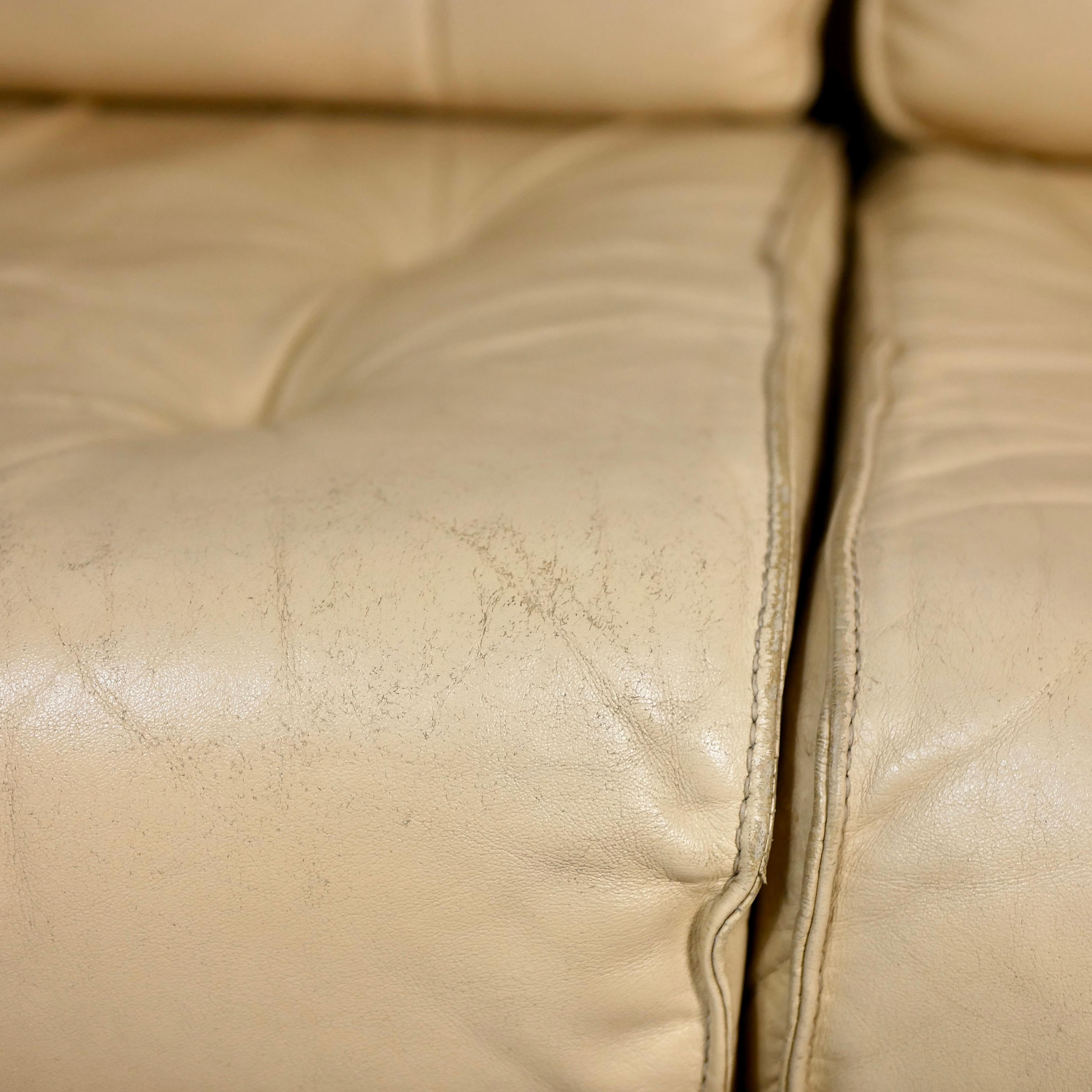 3-seats scandinavian leather sofa by Sven Ellekaer for Coja, 1970s 11