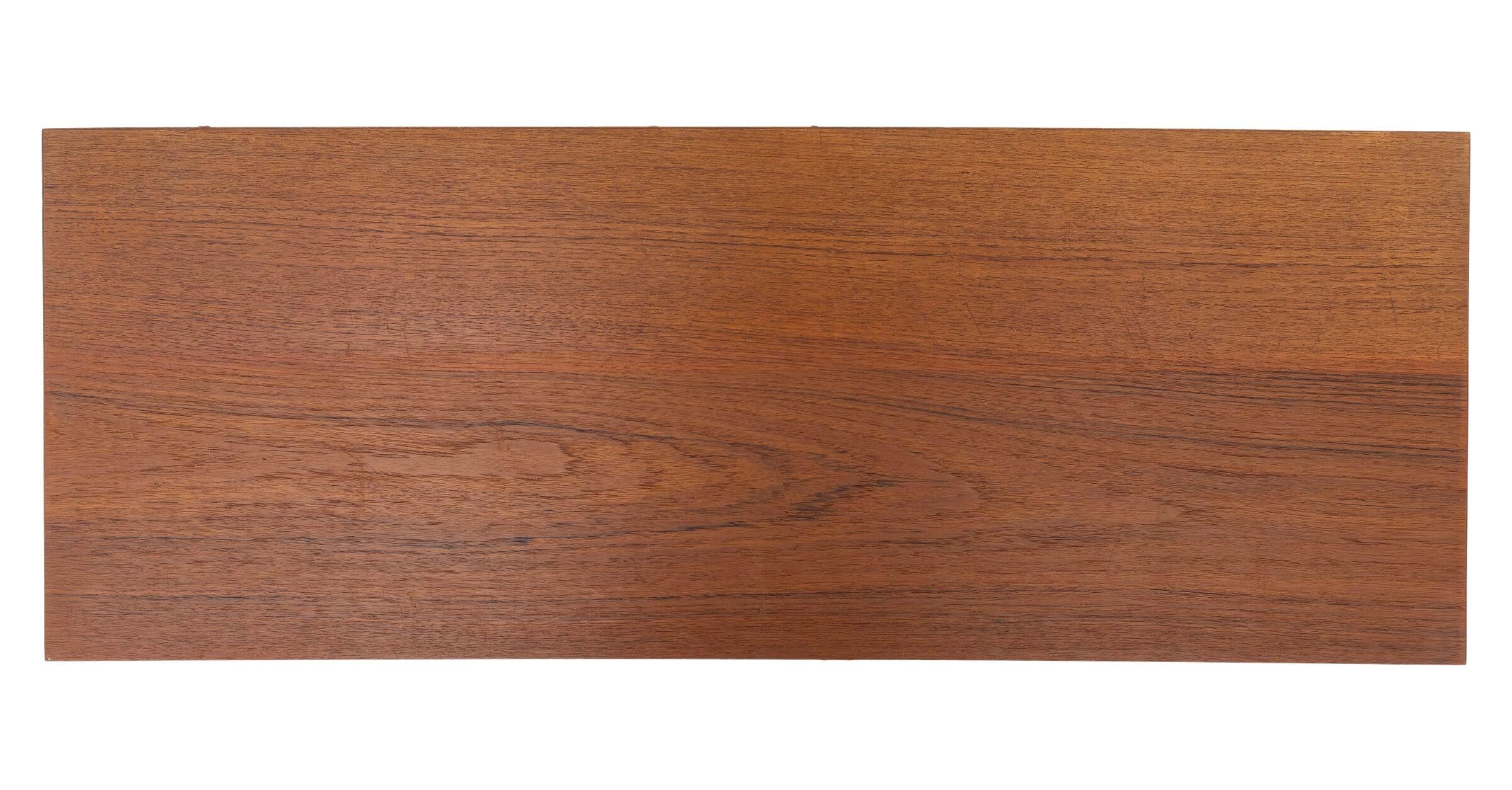 Mid-20th Century 3 section Danish Modular library / chest of drawers in teak with brass handles
