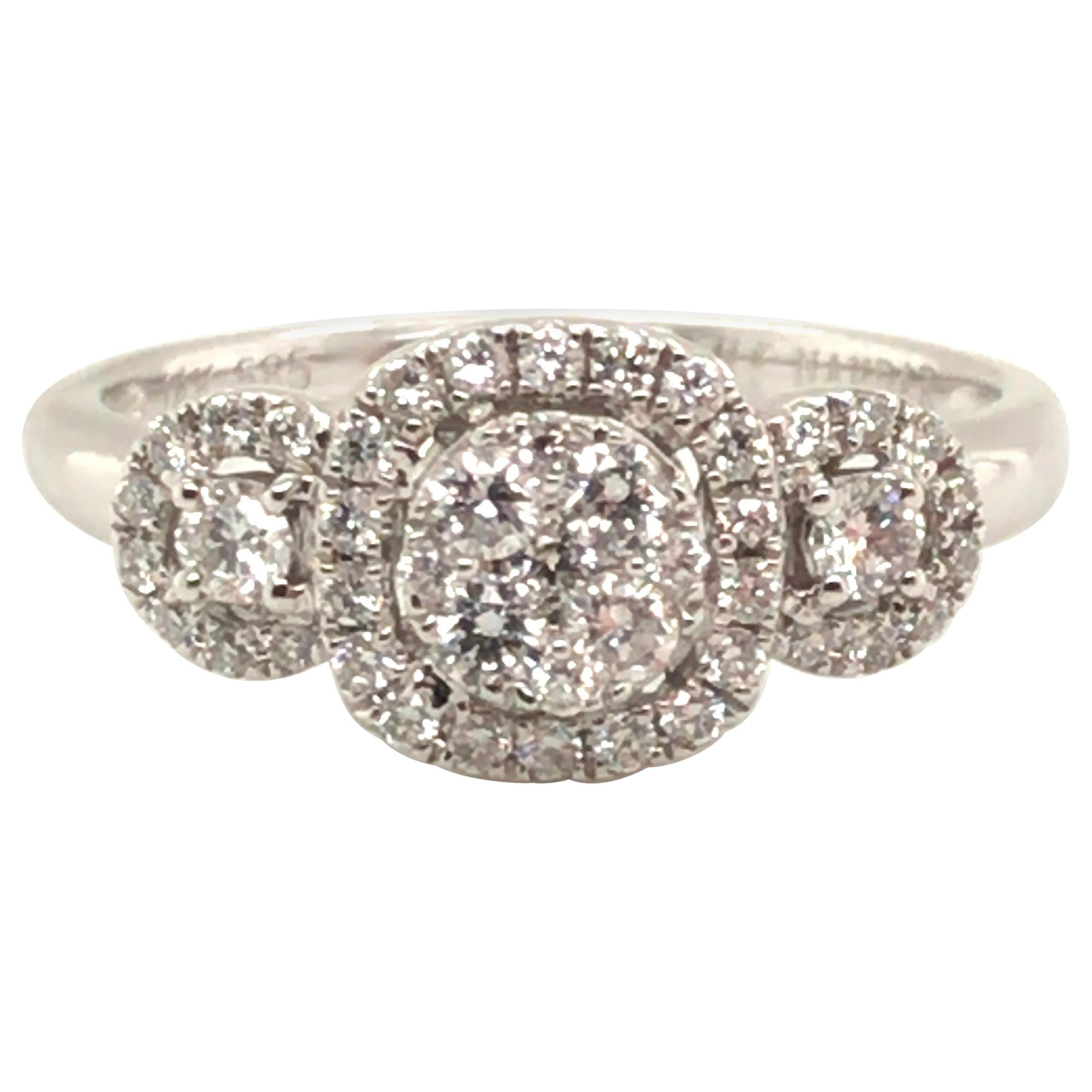 3-Section Diamond Fashion Ring For Sale