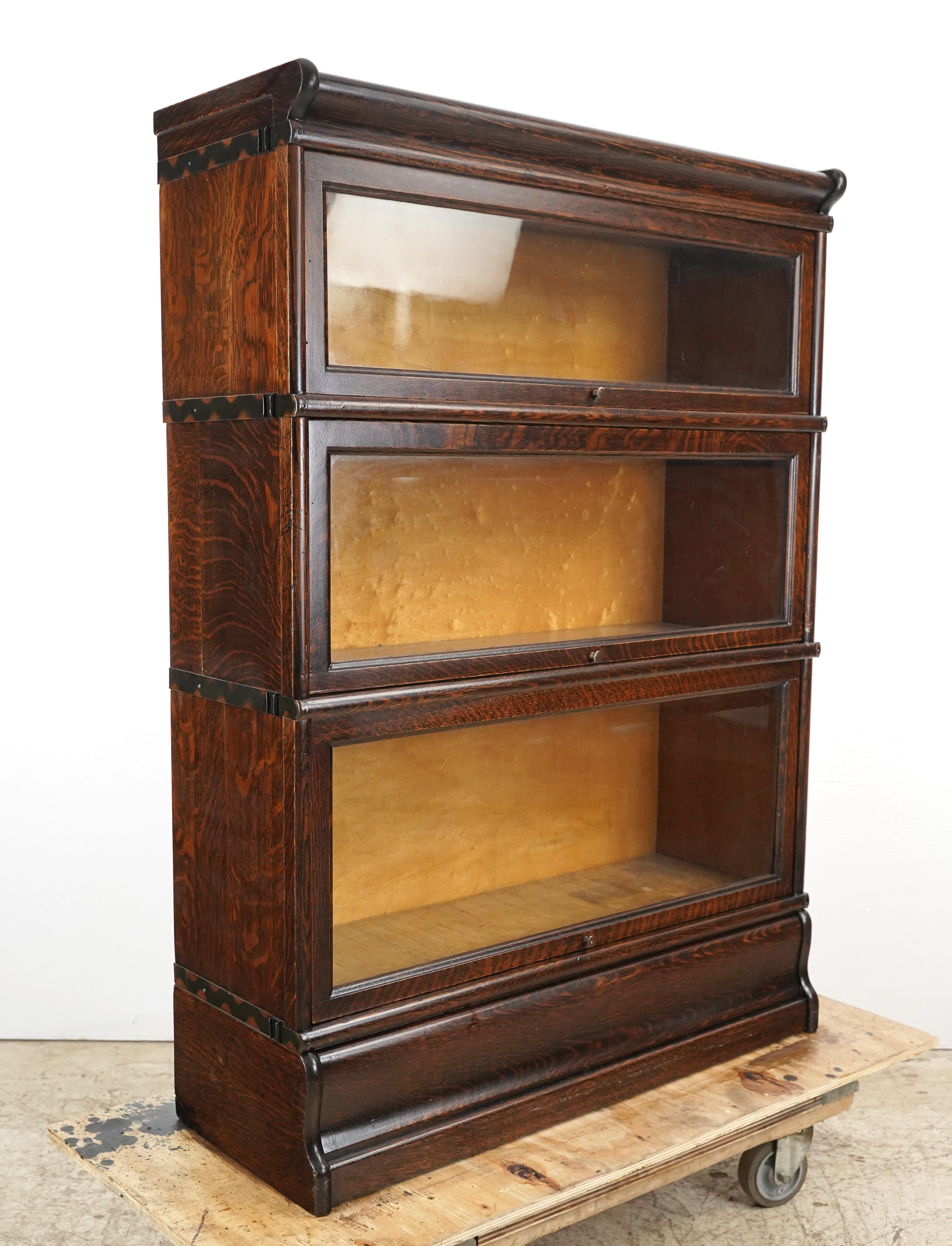 Americano Libreria a 3 sezioni in Oak Oak Quartersawn Barrister in vendita