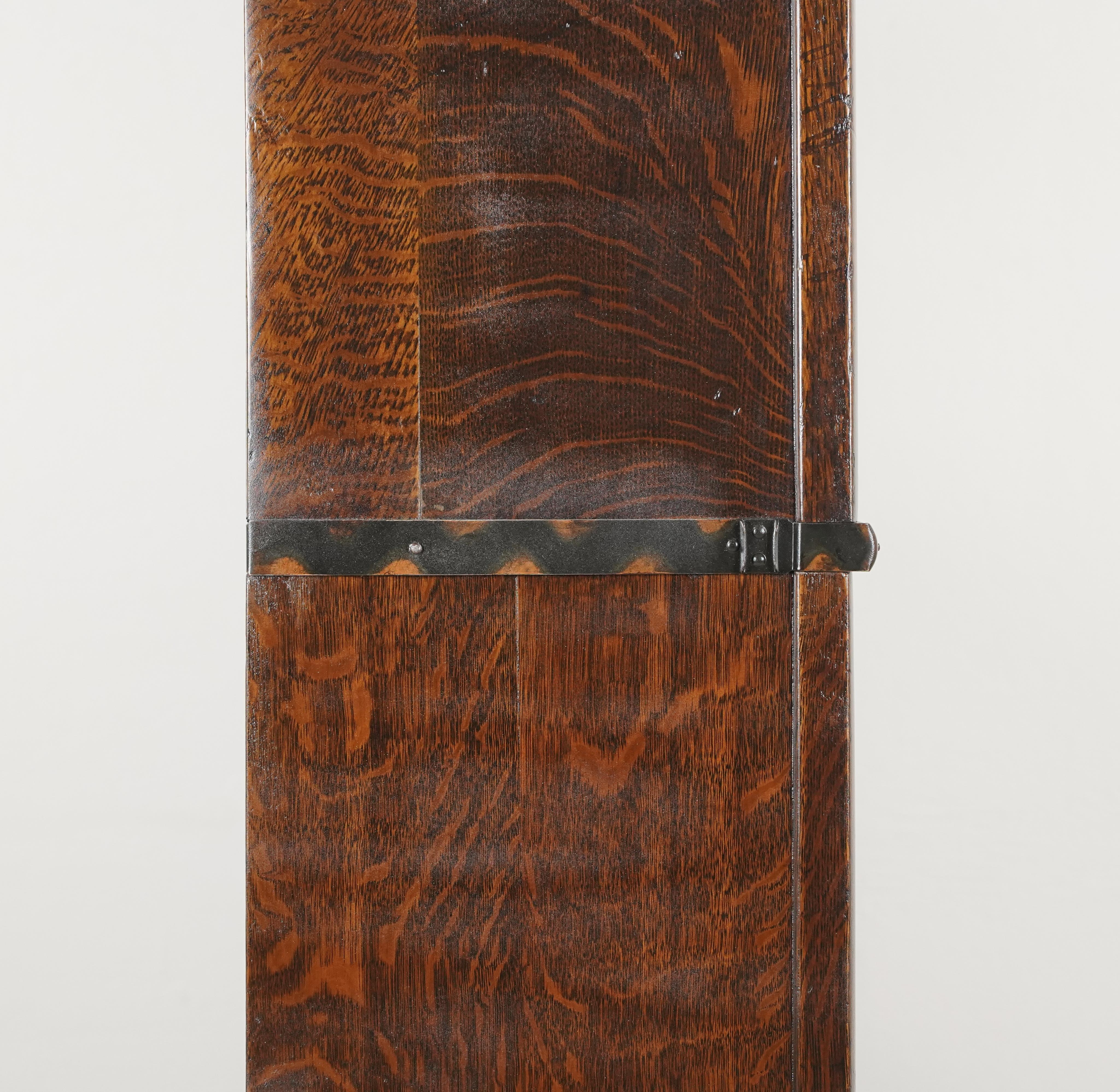 Ottone Libreria a 3 sezioni in Oak Oak Quartersawn Barrister in vendita