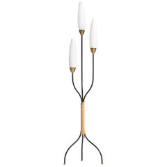 3-Shade Floor Lamp, France, circa 1950