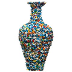 Zeitgenössische Ming-Vase der Smurf-Dynastie, Gefäß Diederik Schneeman