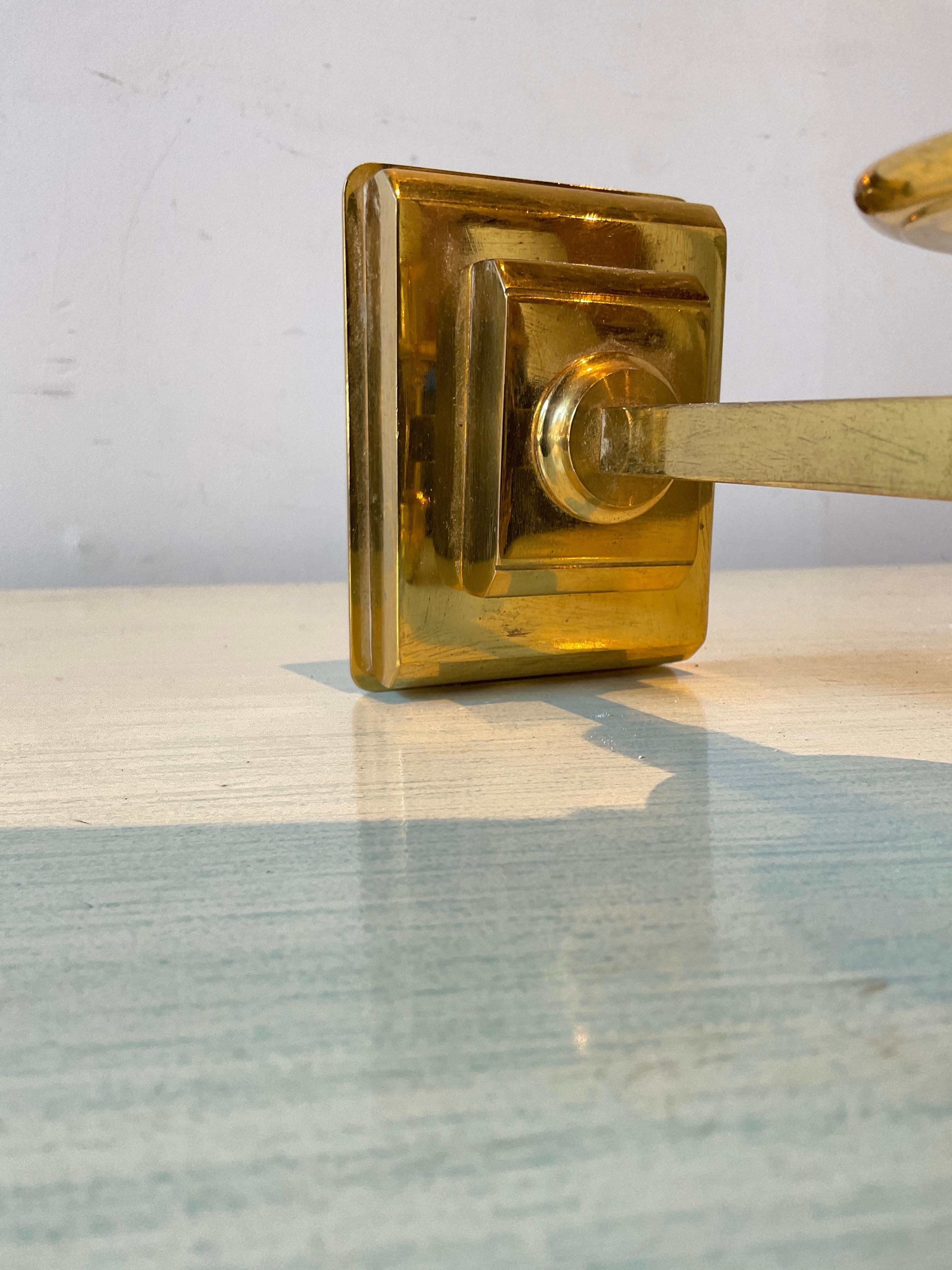 3 Solid Brass Small Sconces For Sale 2