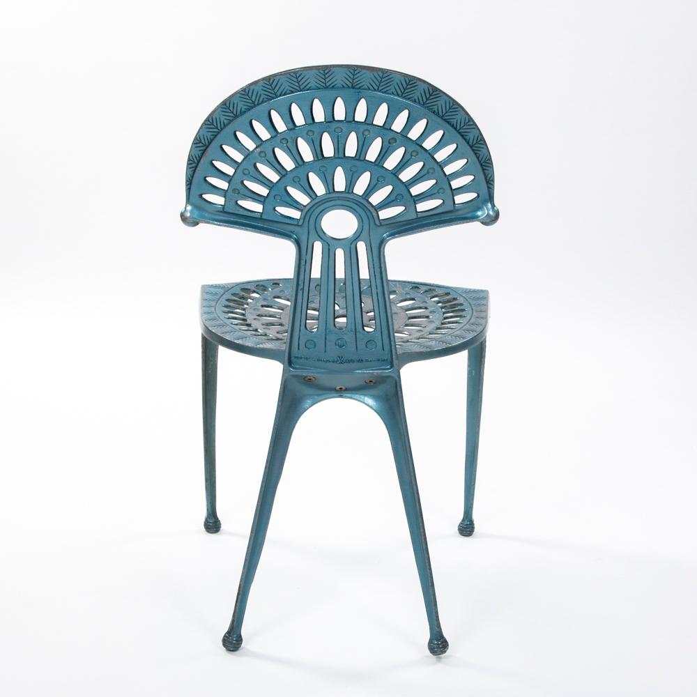 3 spanische Vintage-Stühle aus Turquise-Aluminium von Oscar Tusquets Blanca, 1980er Jahre im Angebot 1