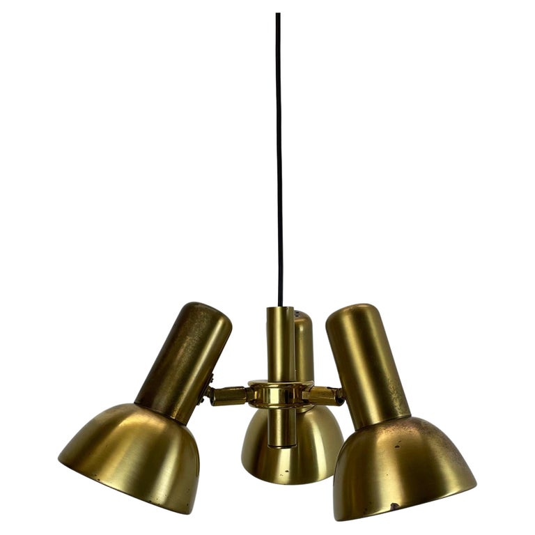 3-Spot Brass Tone Hanging Light Koch and Lowy Style OMI Lighting ...