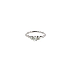 3 Stone Diamond Ring Set With 18ct White Gold