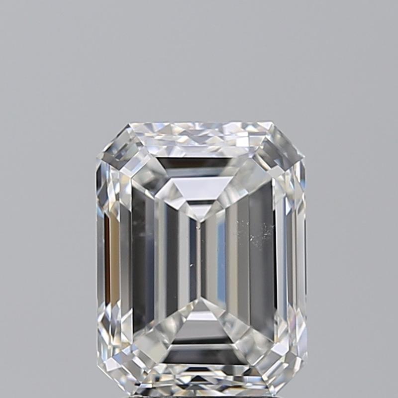 da uomo o donna Anello a 3 pietre con diamante smeraldo centrale F/SI1 GIA e lati a baguette. D3.90ct. in vendita