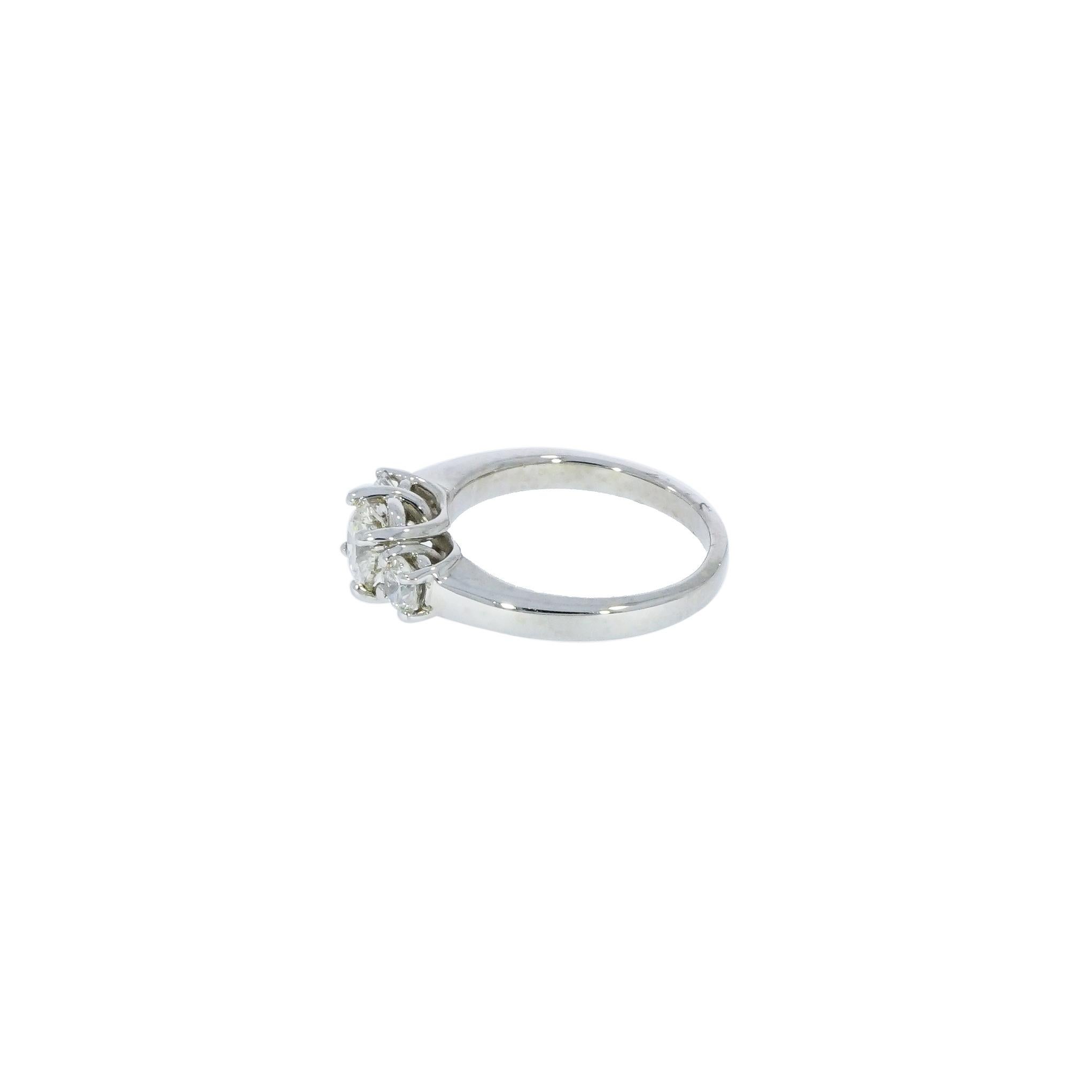 3 stone diamond engagement ring