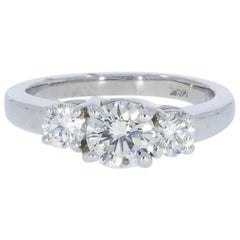 3-Stone Round Diamond Engagement Ring