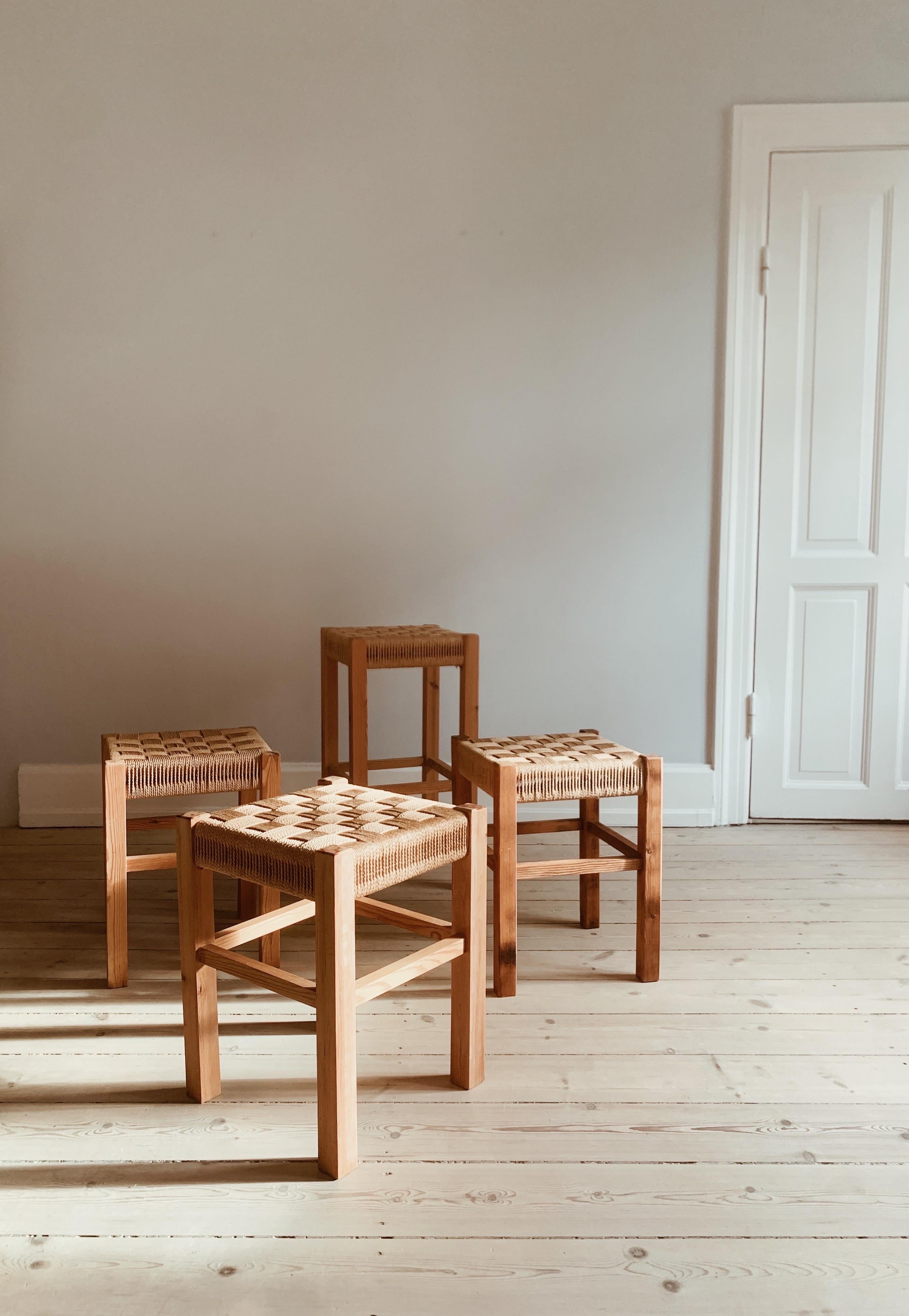 Danish 3 stools For Sale