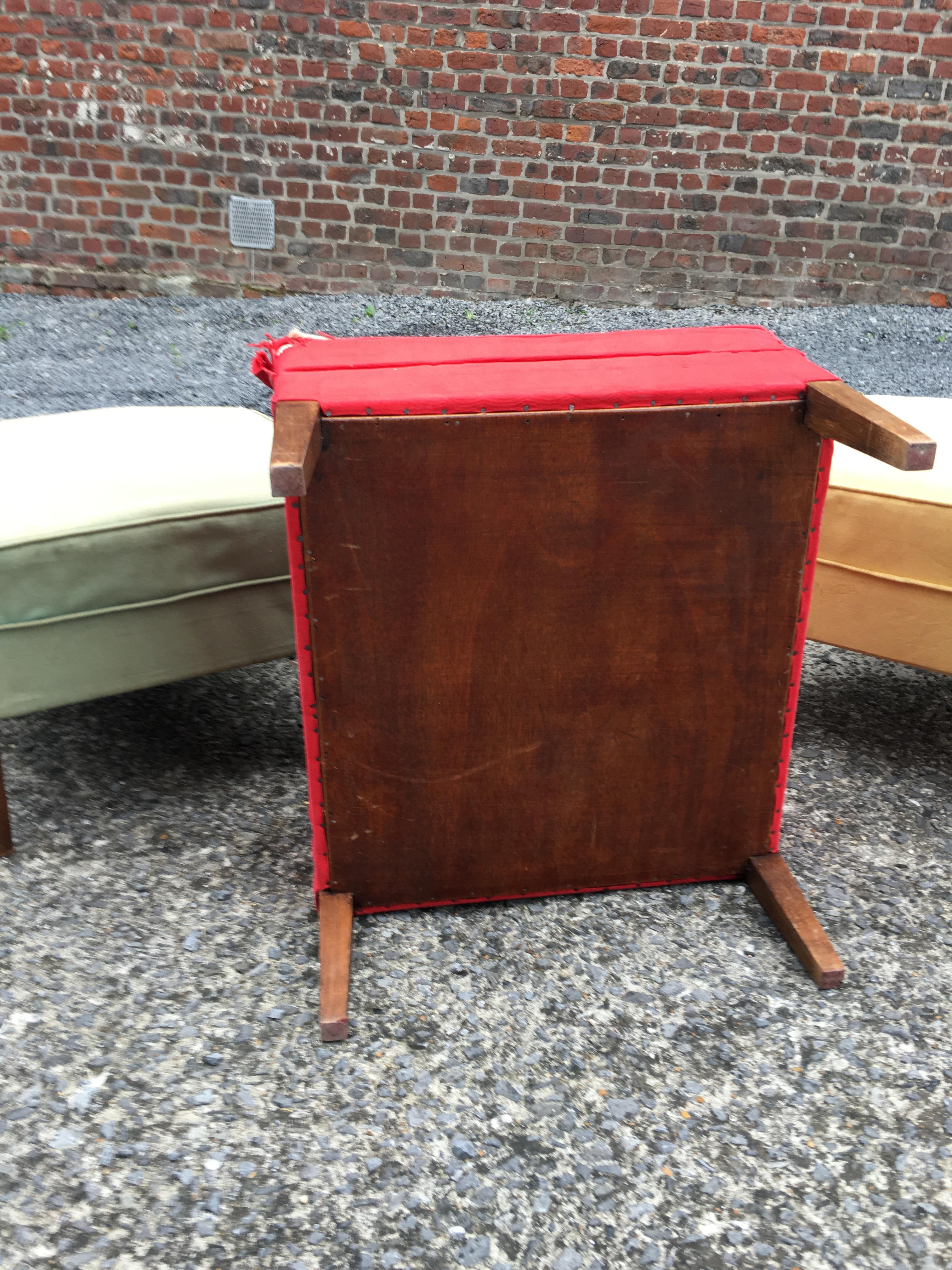 3 Stools from the French Reconstruction Period, circa 1950 Fabric to Change For Sale 3