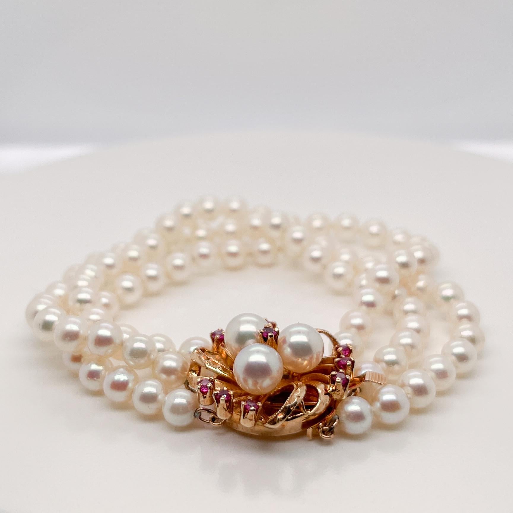 vintage pearl bracelet
