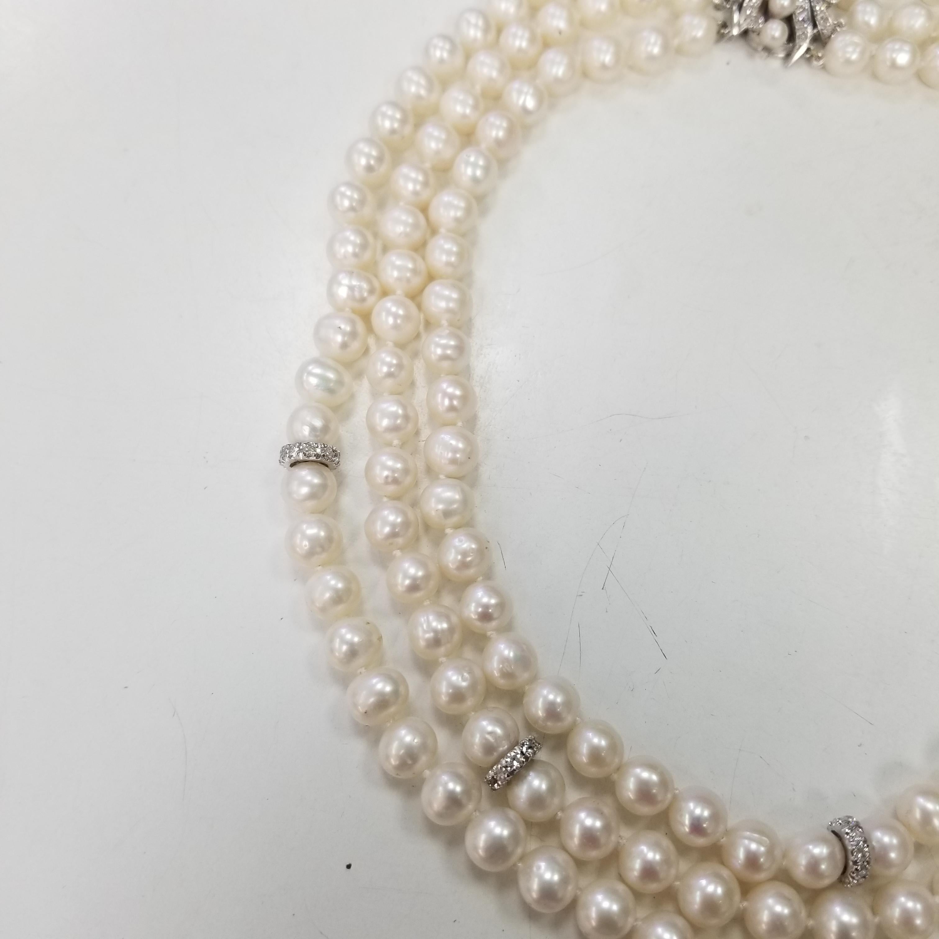 3 strands of pearls