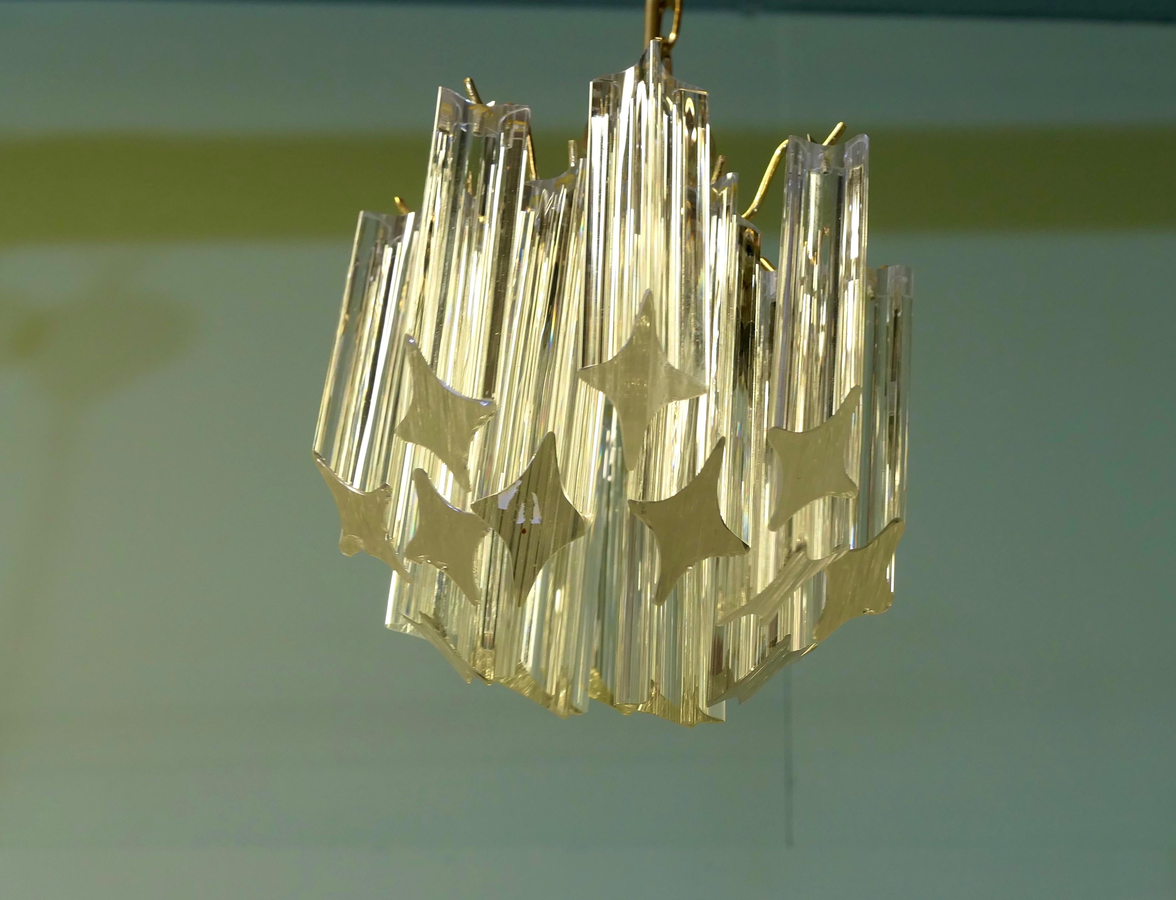 Cristallo 3 splendidi lampadari di cristallo Art Deco  Questi sono pezzi superbi provenienti dalla Francia in vendita