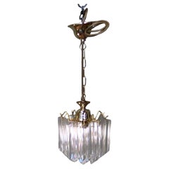 3 Stunning Art Deco Crystal Chandeliers  These are superb pieces from France