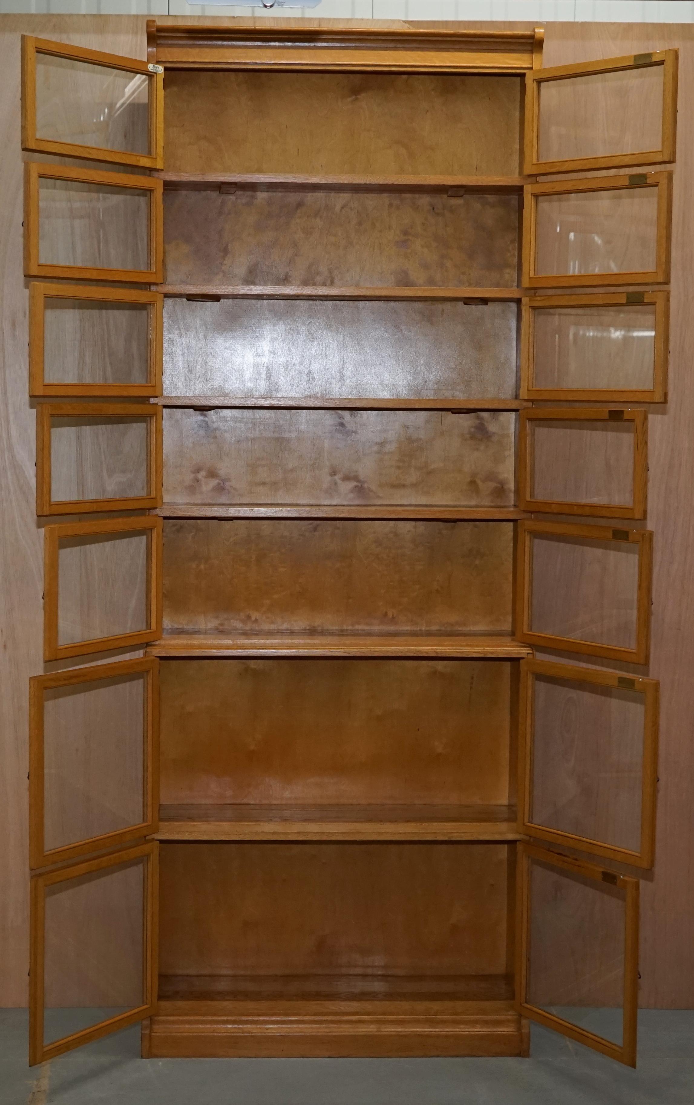 3 Stunning Very Rare 1900 Minty Oxford Library Stacking Bookcases Globe Wernicke 10