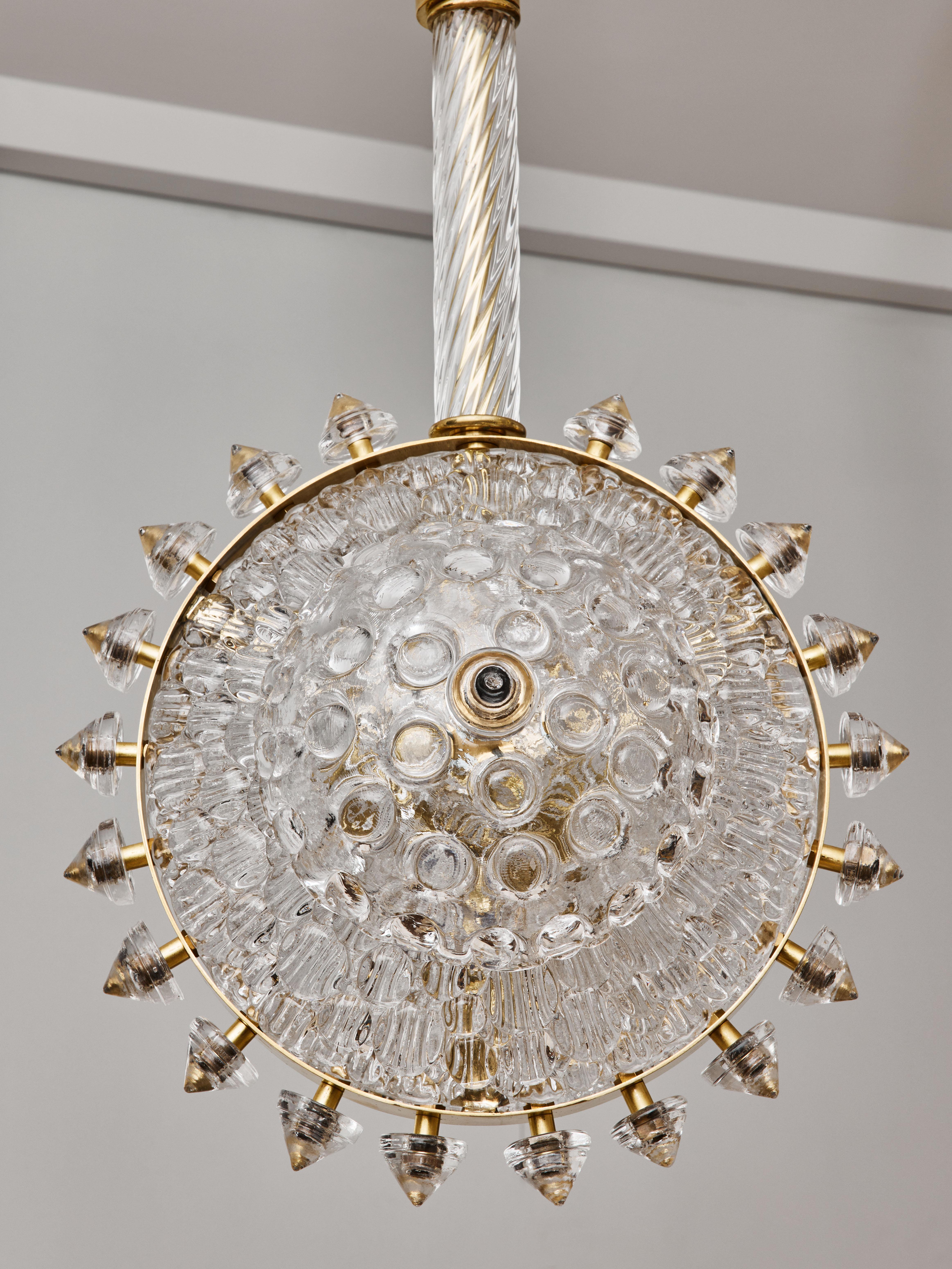 XXIe siècle et contemporain Lustre à pendule « 3 Suns » de Studio Glustin en vente