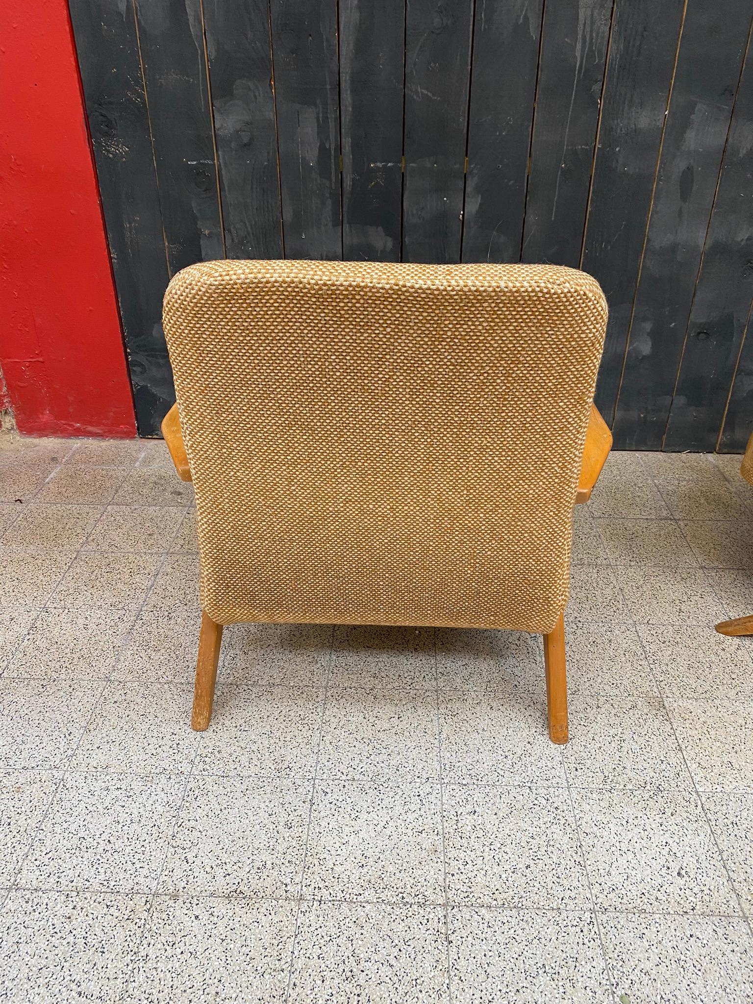 3 system armchairs, attributed to Cees Braakman, Edition Pastoe circa 1950/1960 For Sale 5