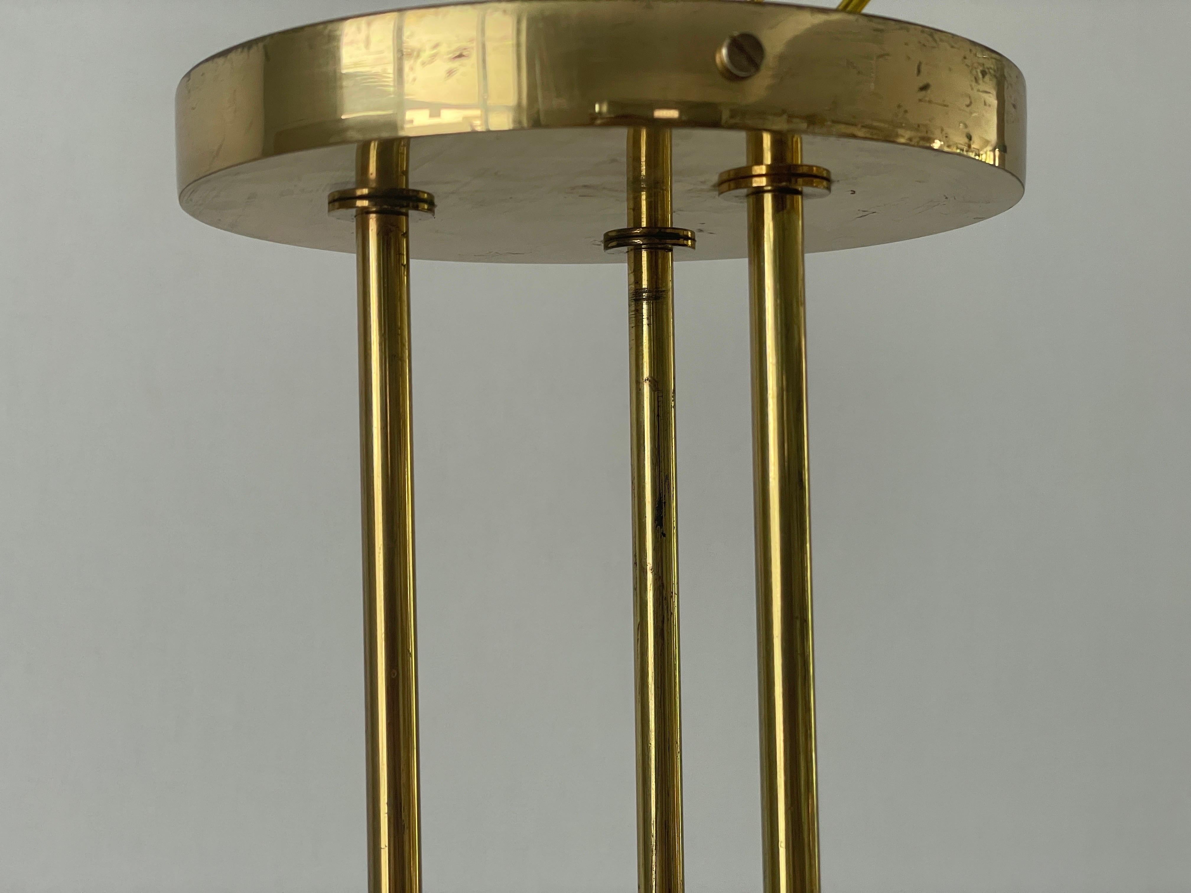 Lámpara de techo empotrada Sputnik de latón de diseño italiano armada de 3 alturas, años 70, Italia en venta 25