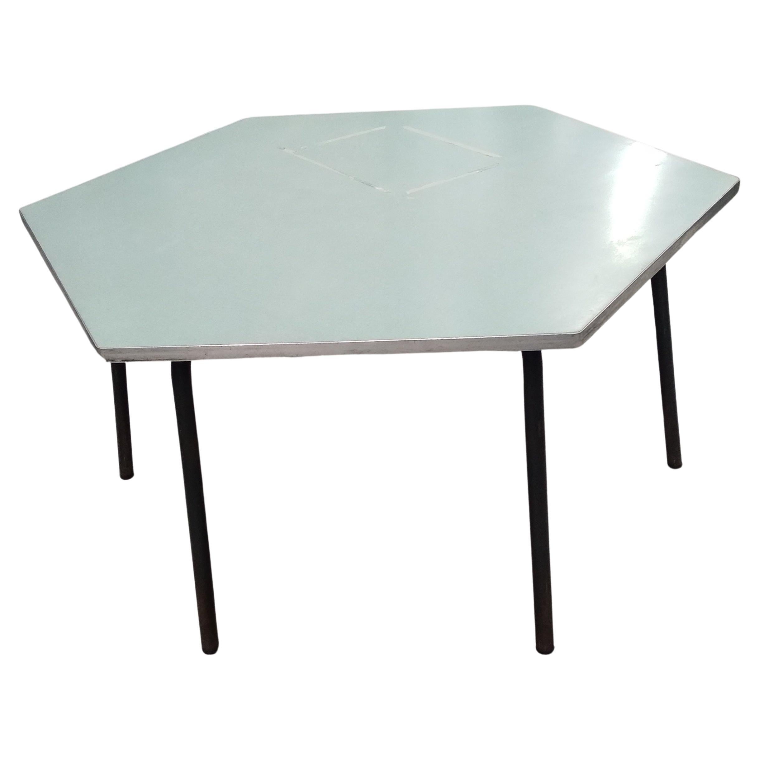 Mid-Century Modern 3 Low Hexagonal Tables Italy 1960 For Sale