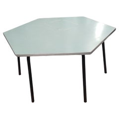Vintage 3 Low Hexagonal Tables Italy 1960