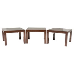 3 T.H. Beistelltische aus Nussbaumholz im Parsons-Design von Robsjohn-Gibbings