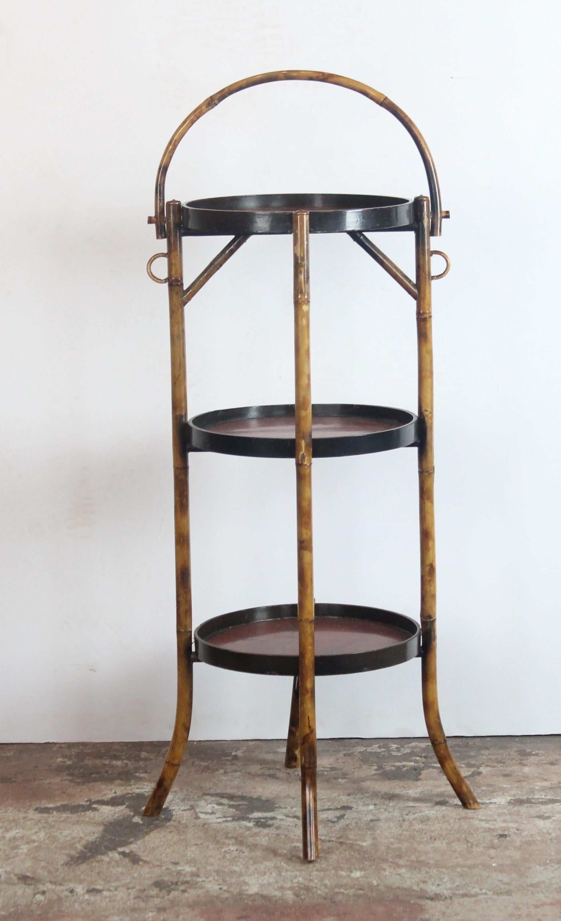 Chinese 3-Tier Bamboo Stand