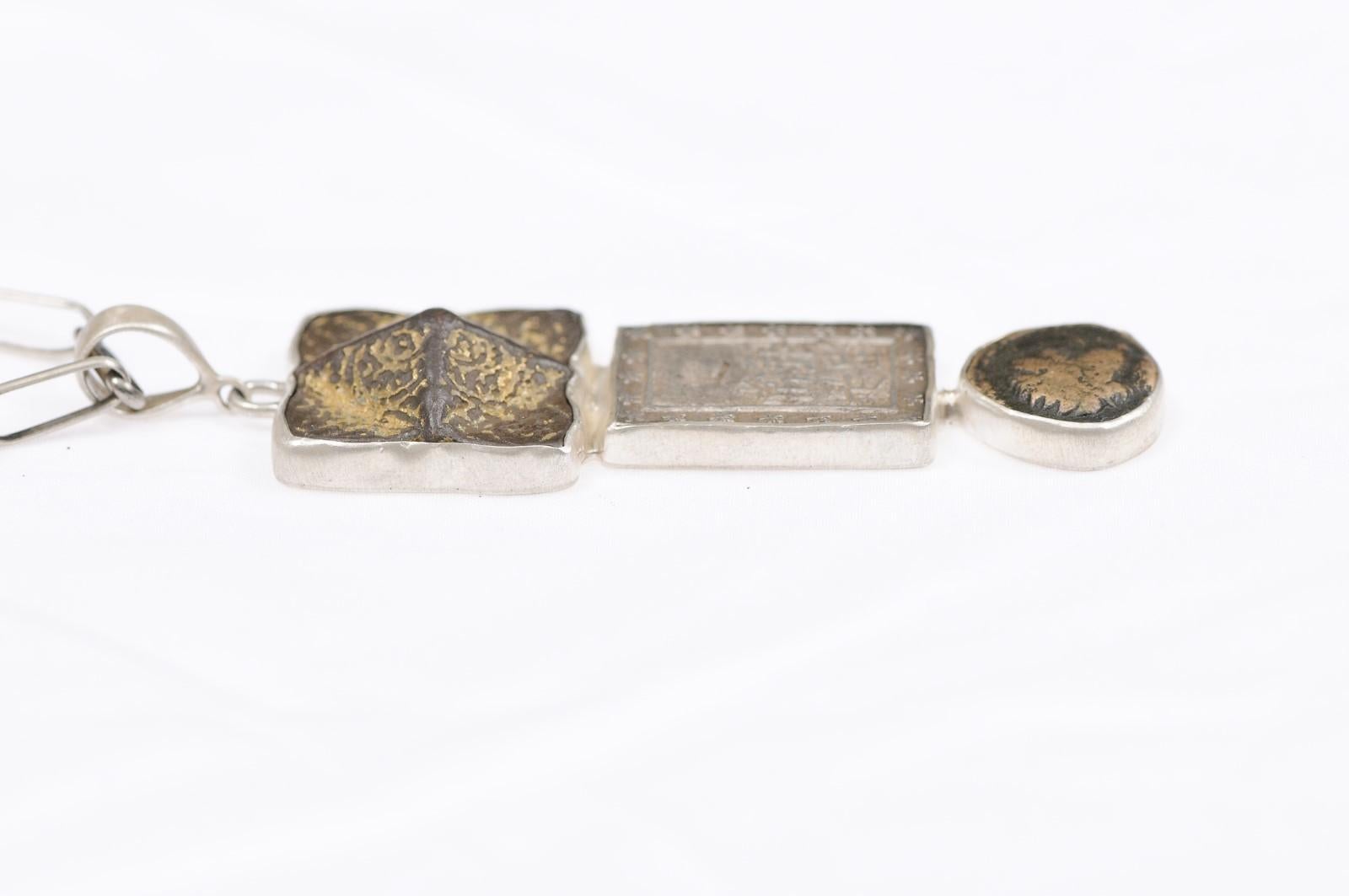 3-Tiered Ancient Artifact & Coin Necklace 1