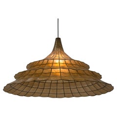 3-Tiered Huge Mother-of-Pearl Lamp in Japanese Style, 1960s