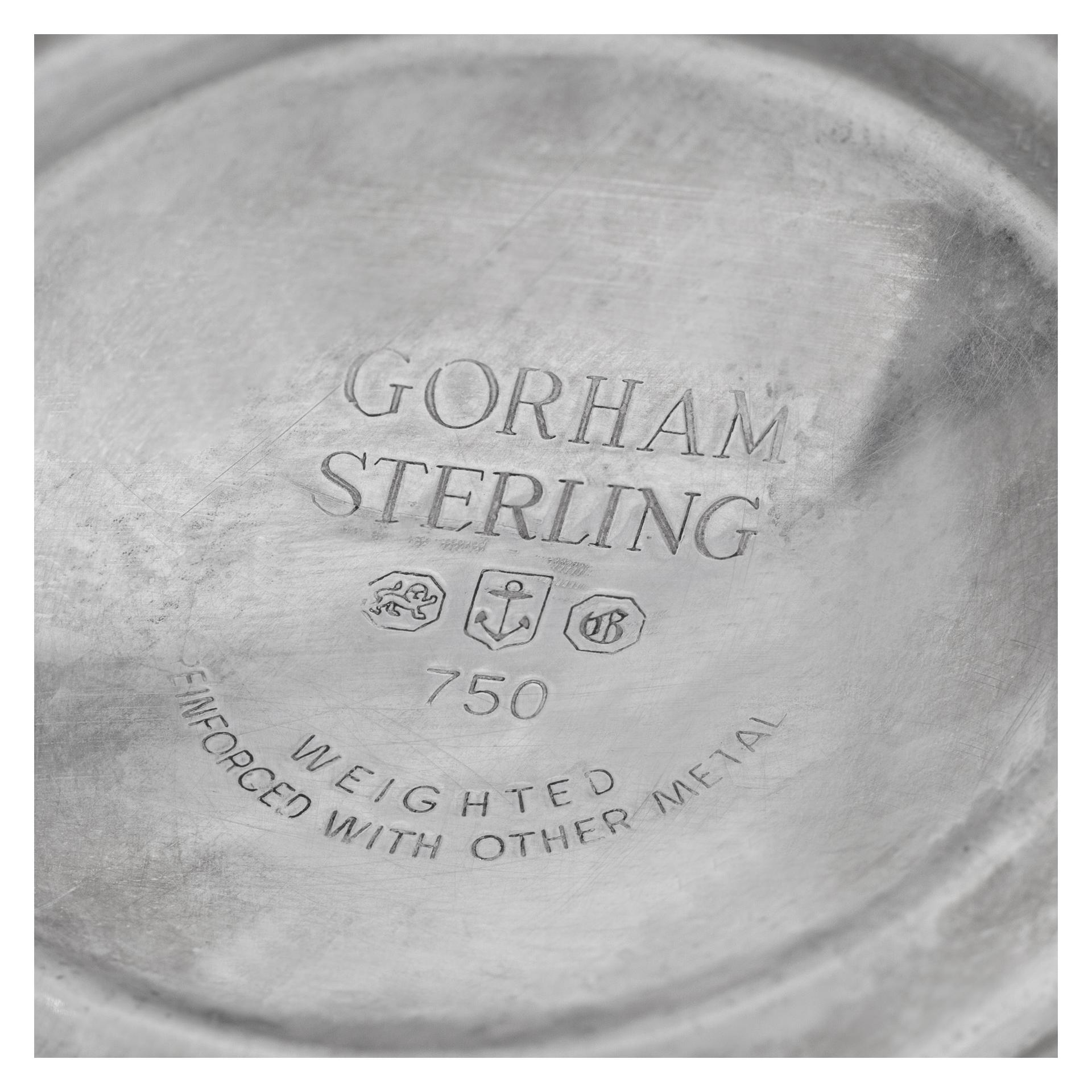 Kandelaber mit 3 Tieren von Gorham, Sterlingsilber für Damen oder Herren im Angebot