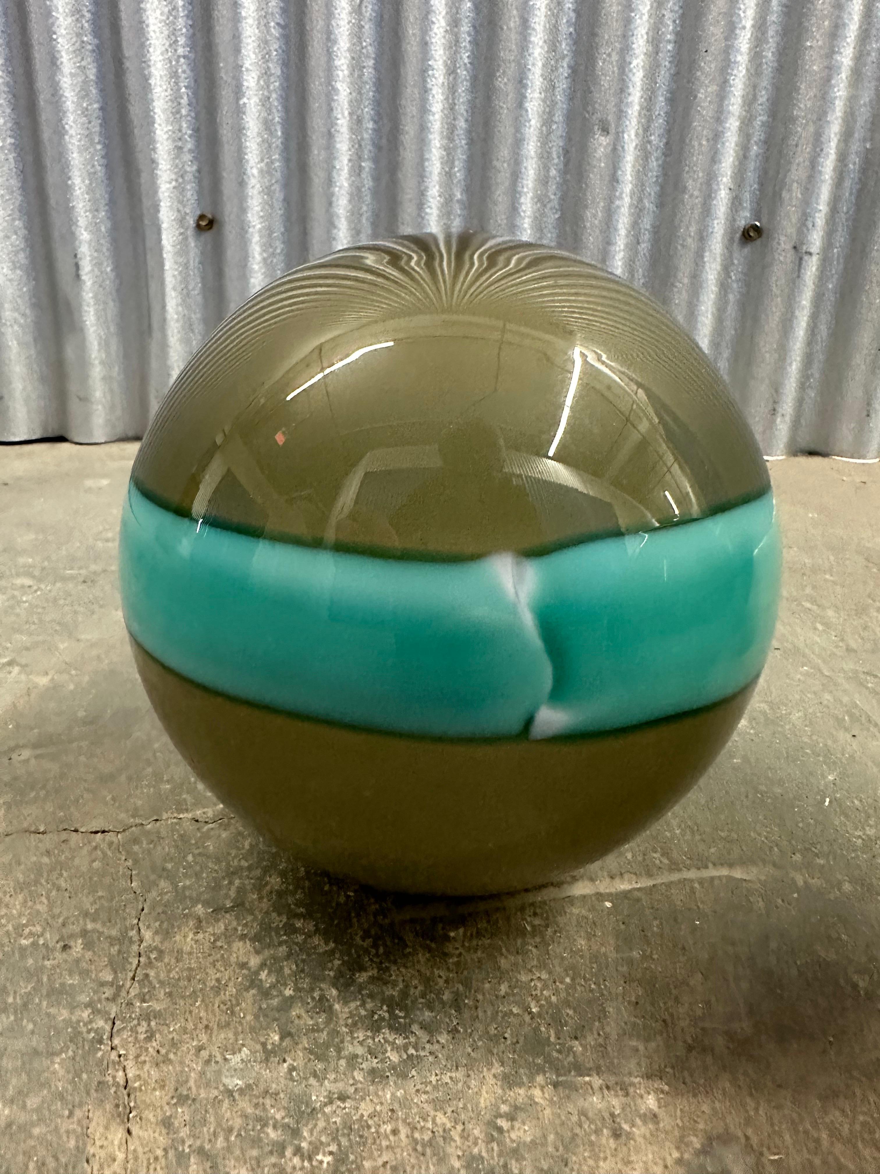 (3) Venini Fasce Orizzontale Globe Pendants or Shades For Sale 4