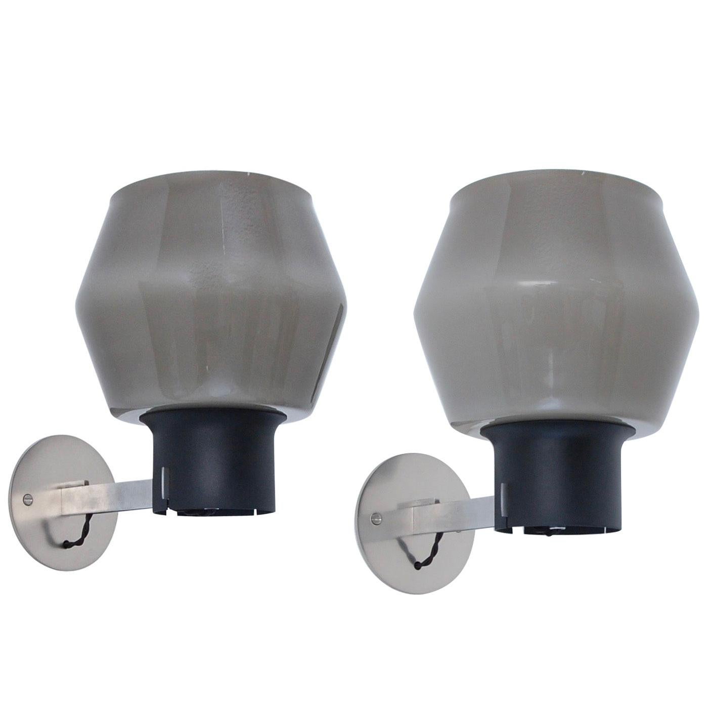 3 Venini Grey Sconces