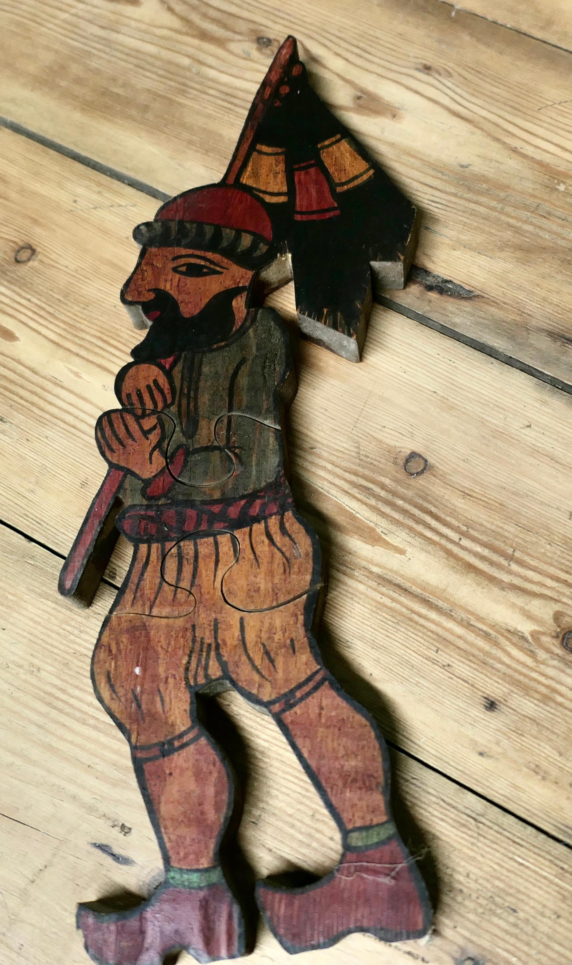 3 sehr naive französische Soldatenpuzzles Diese 3 sind handgemacht im Zustand „Gut“ im Angebot in Godshill, Isle of Wight