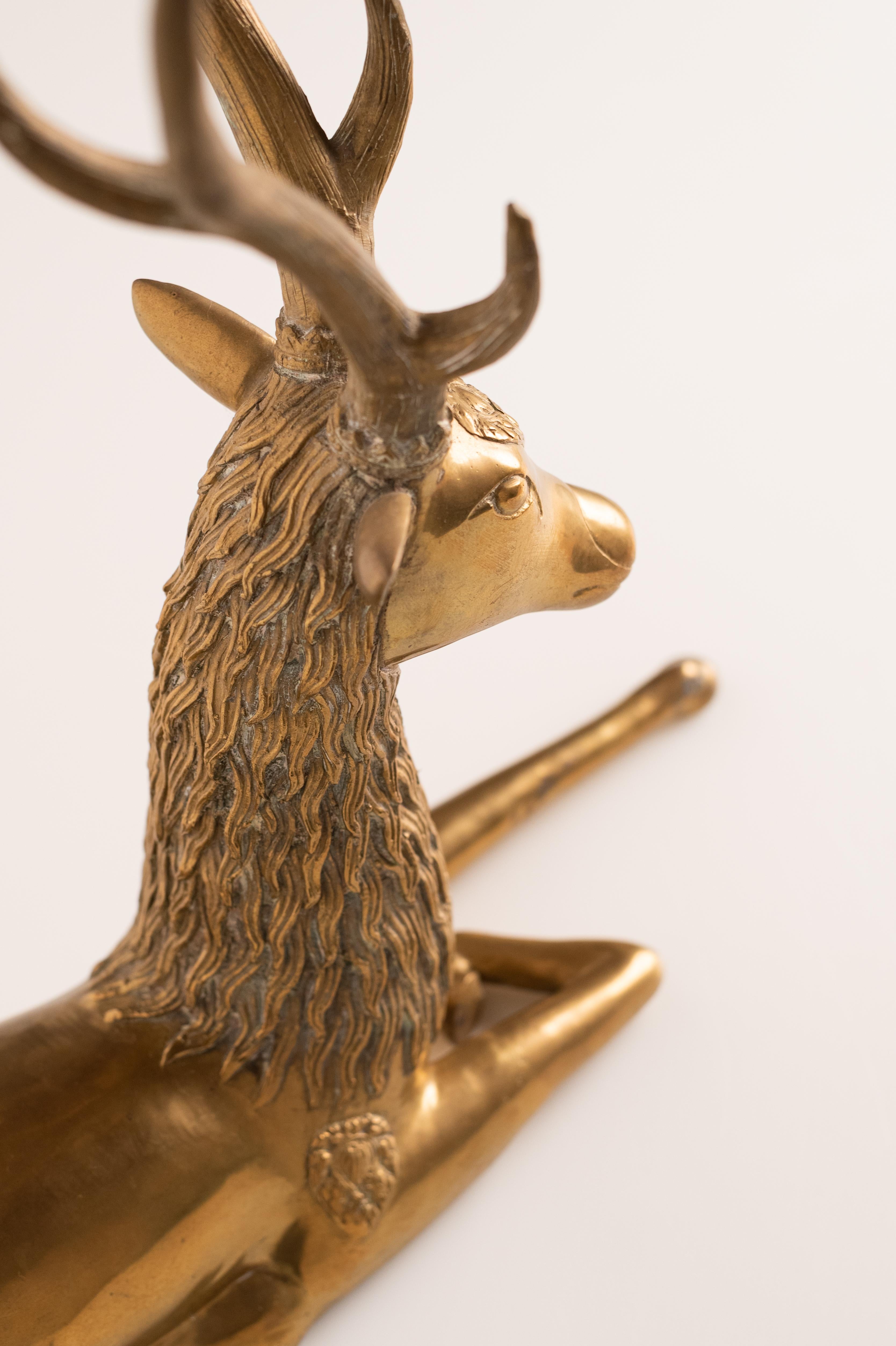 brass deer figurines