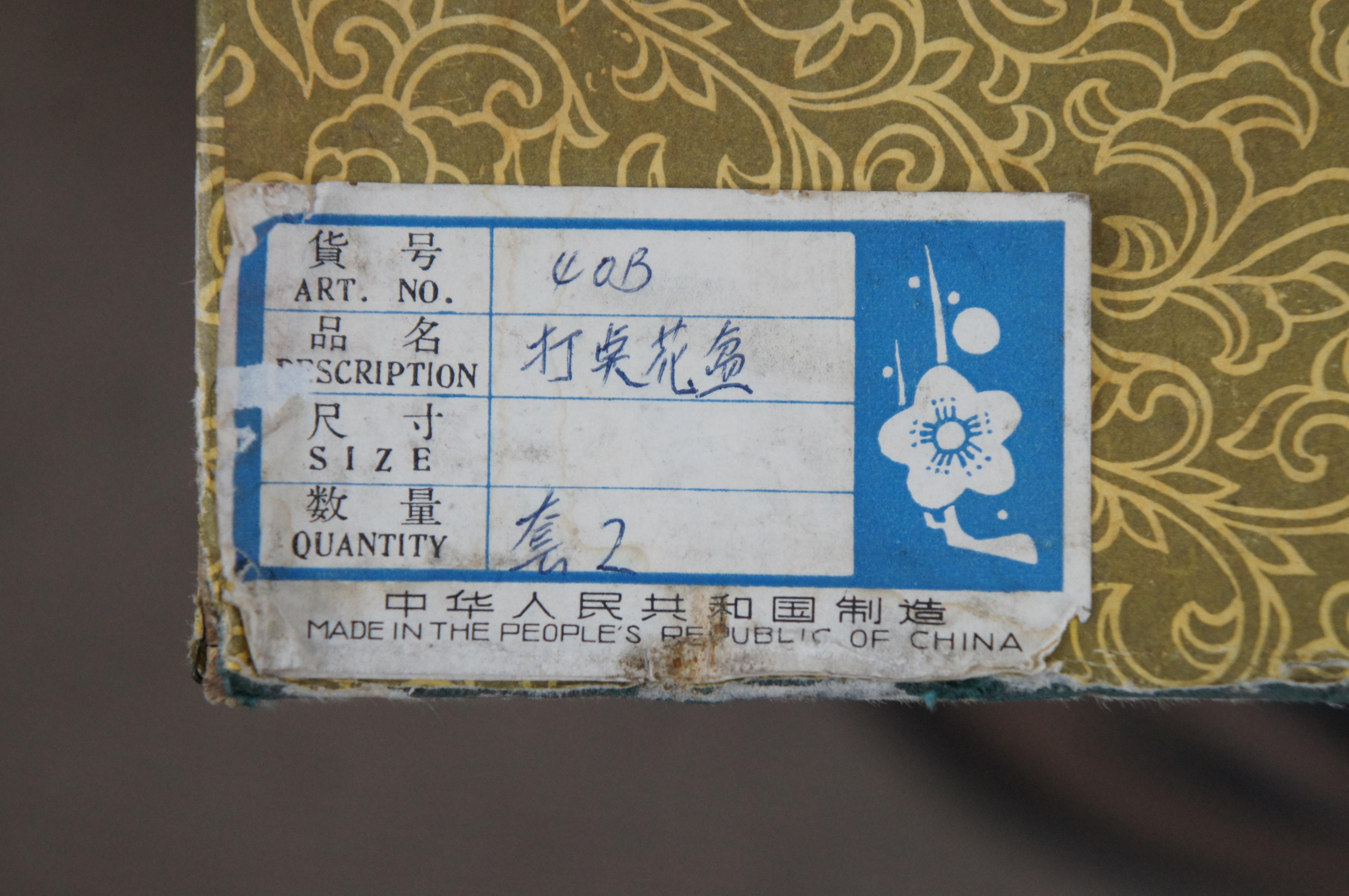 3 Vintage Chinese Hammered Brass Nesting Foo Dog Planters Jardinieres Cachepots  im Angebot 6