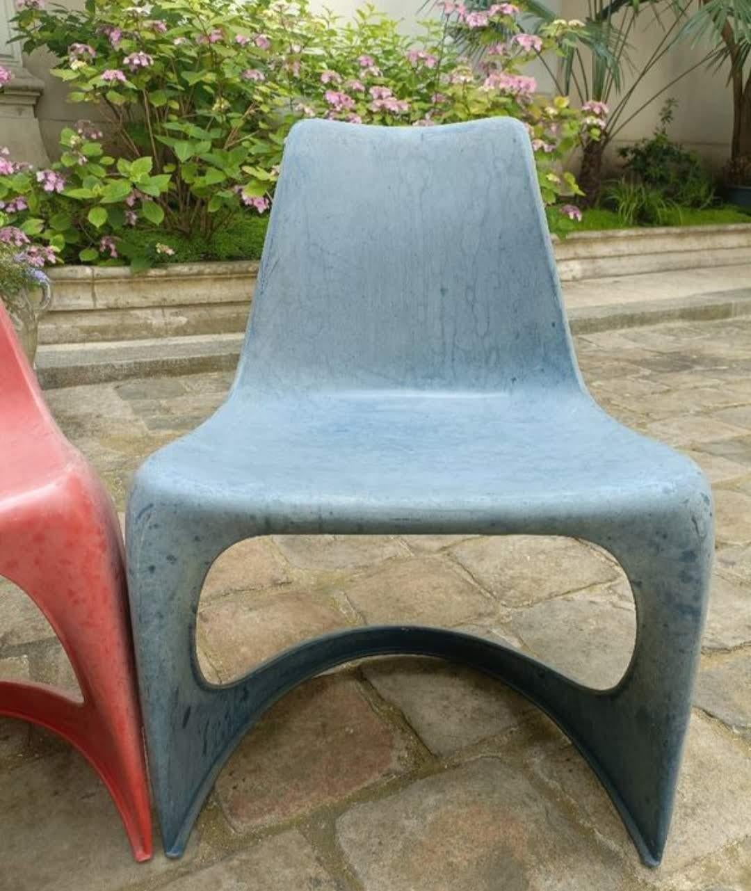 20th Century 3 Vintage Designer Chairs Steen Ostergaard Manufacturer Cado 60s For Sale
