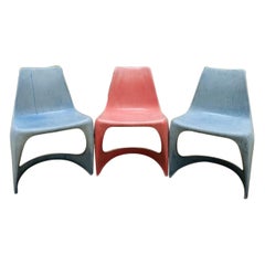 3 Vintage-Designerstühle Steen Ostergaard, Hersteller Cado 60er Jahre