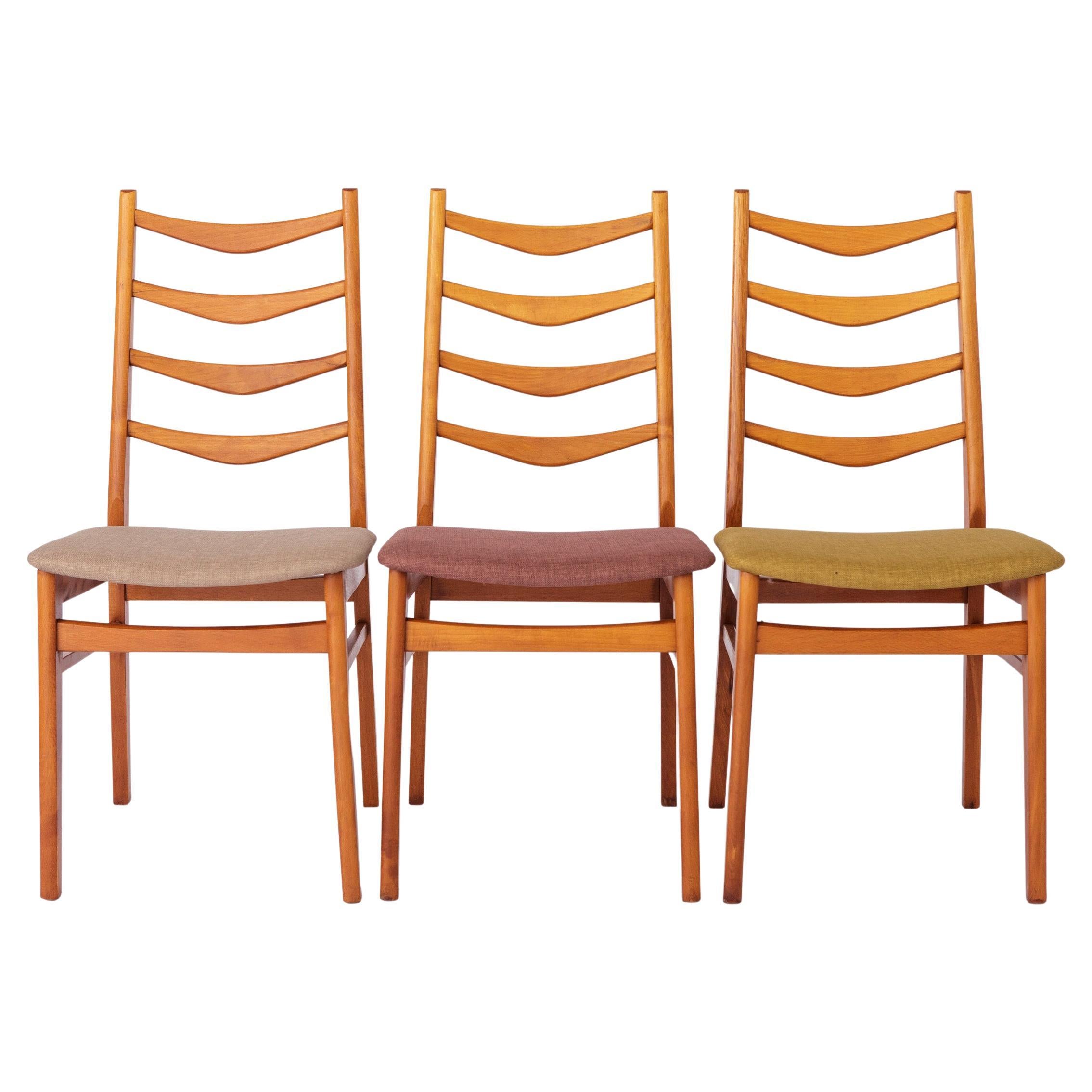 3 Vintage Dining Chairs 1970s - German Design