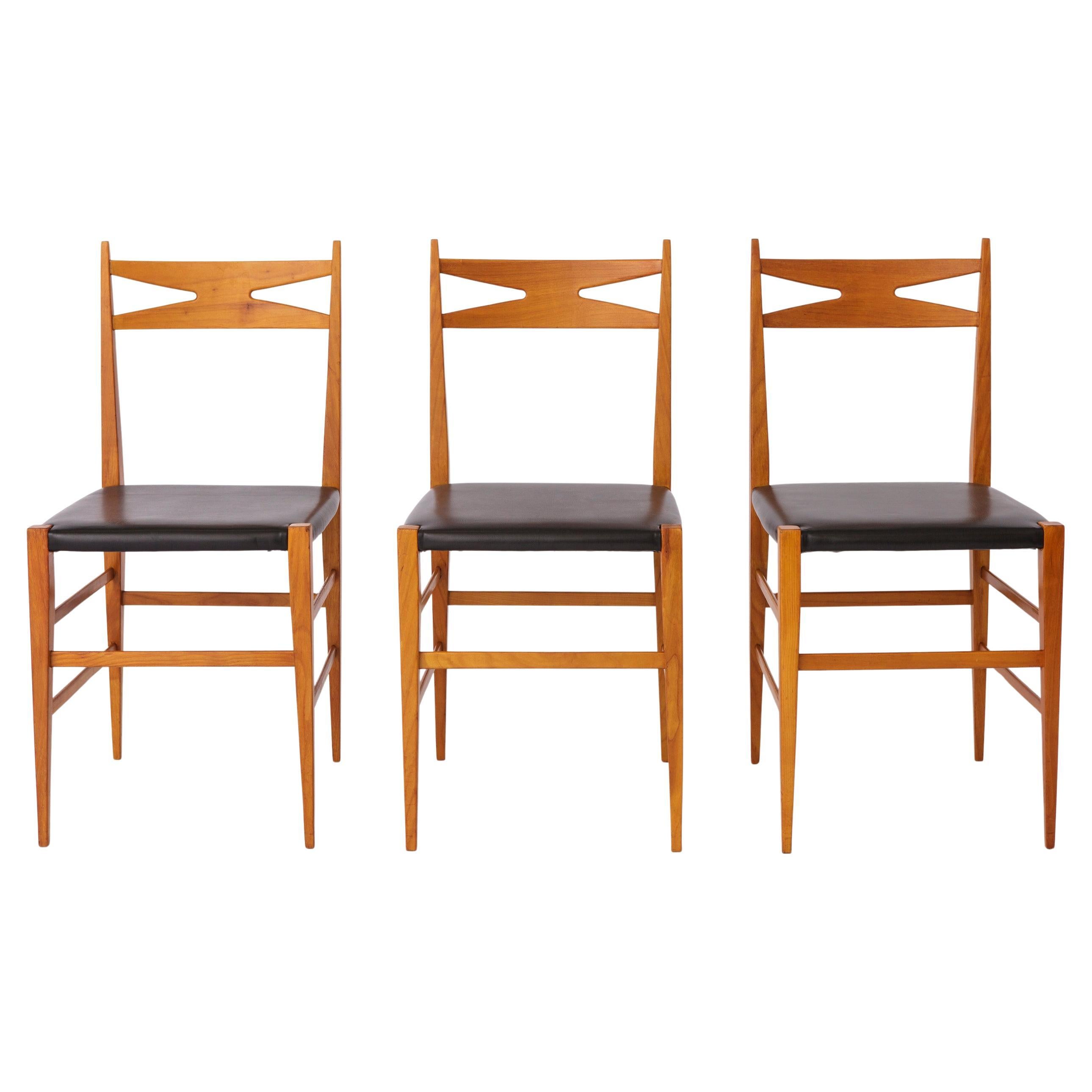 3 Vintage Dining Chairs 1970s - German Design