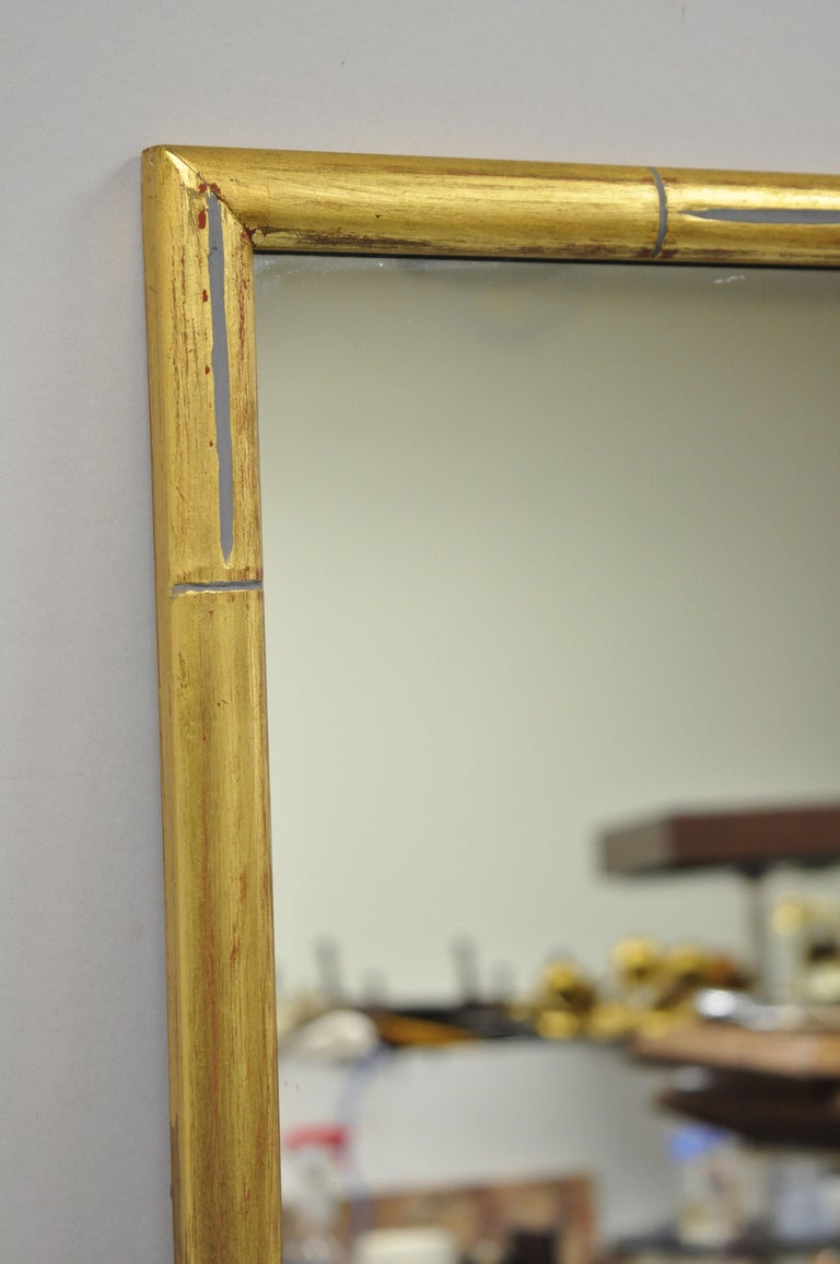 3 Vintage Italian Hollywood Regency Faux Bamboo Wood Frame Gold