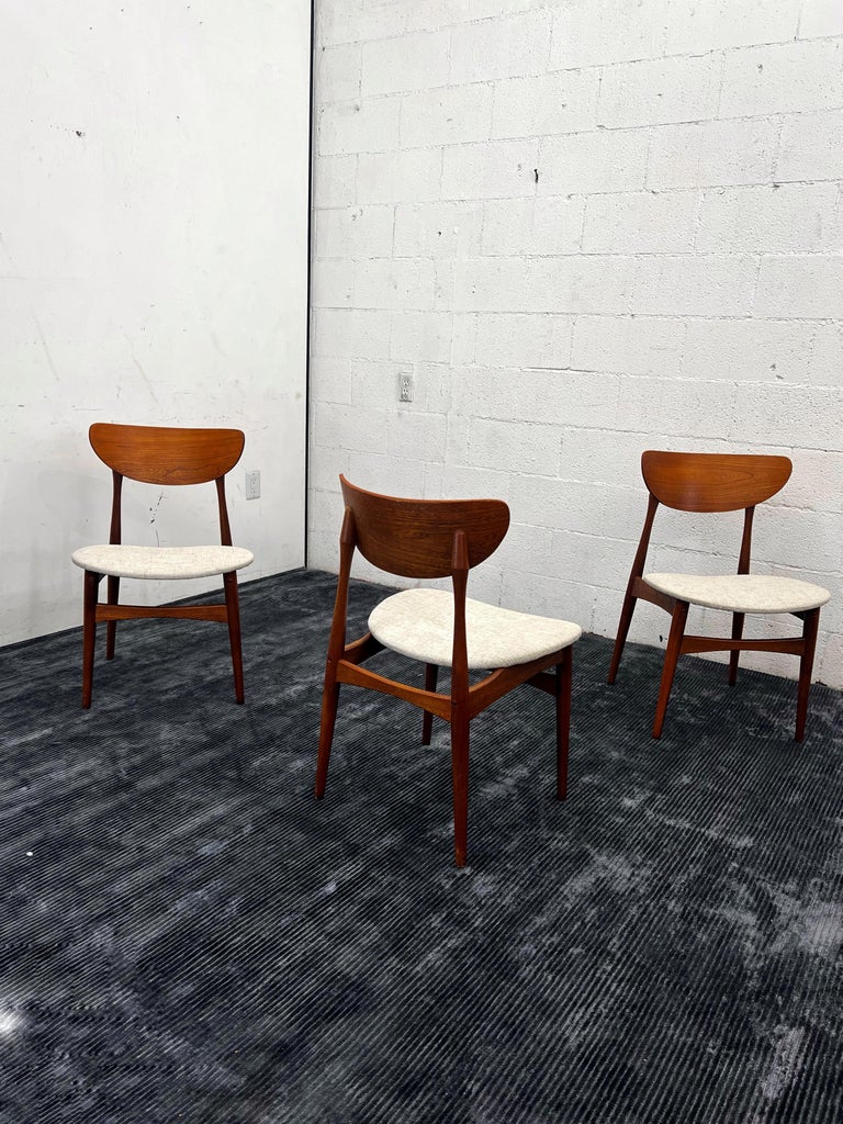 3 Vintage Mid Century Modern Virtue Brothers of California Teak Dining