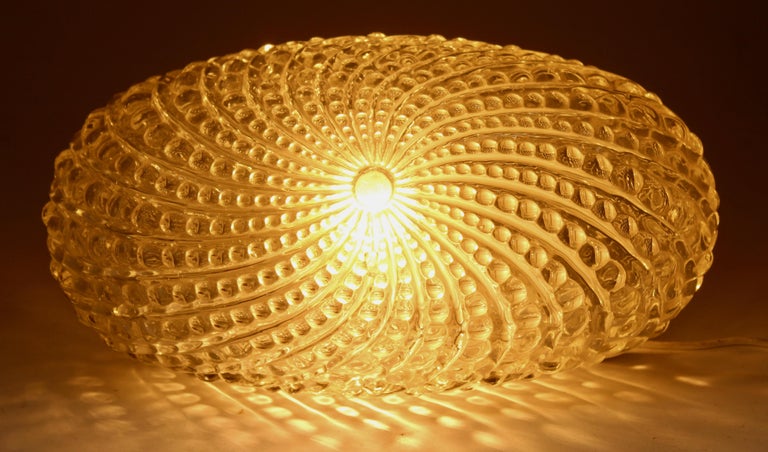 3 Vintage Wall Lights With Glass Shades Based On Fibonacci Spiral